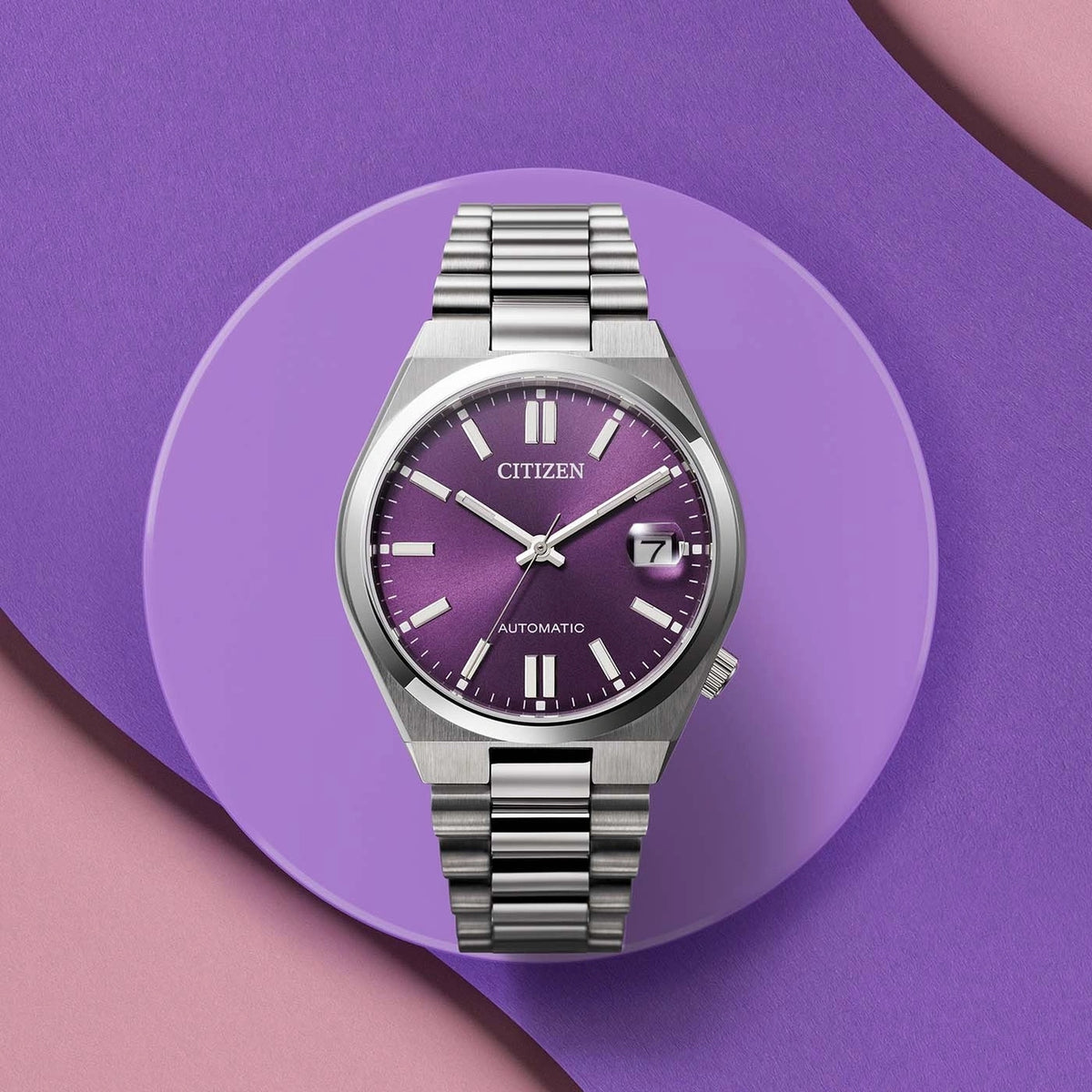 Citizen NJ0200-50W Tsuyosa Automatikuhr 37mm Violett Unisex