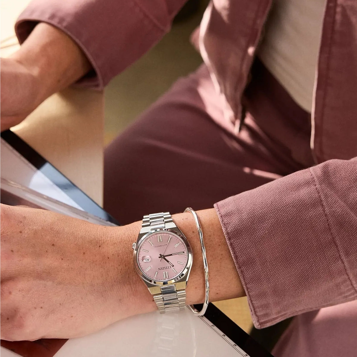 Citizen NJ0200-50Z Tsuyosa Automatikuhr 37mm Rosé Unisex