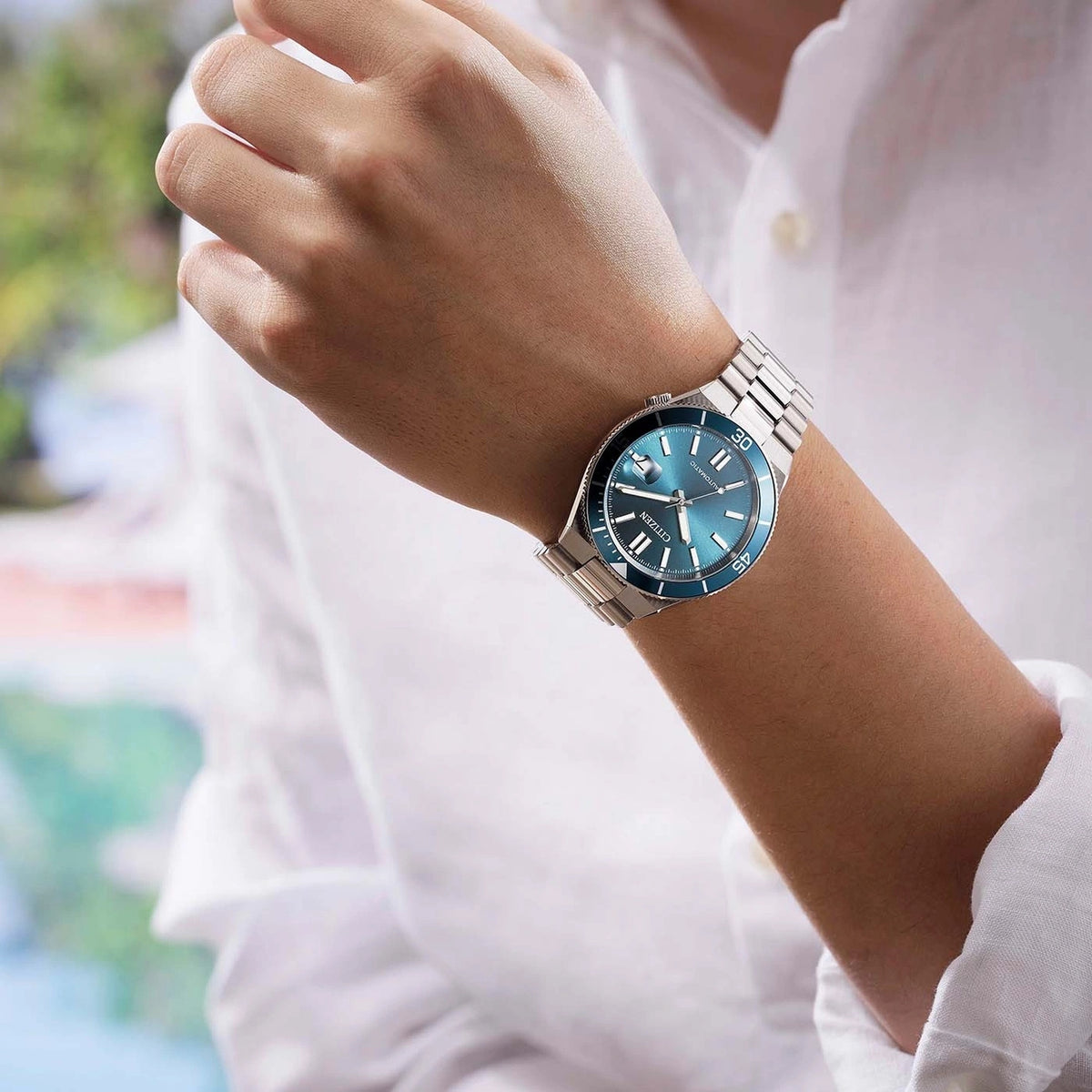 Montre Citizen NJ0231-56L Tsuyosa Shore Automatique 40mm Bleu Homme