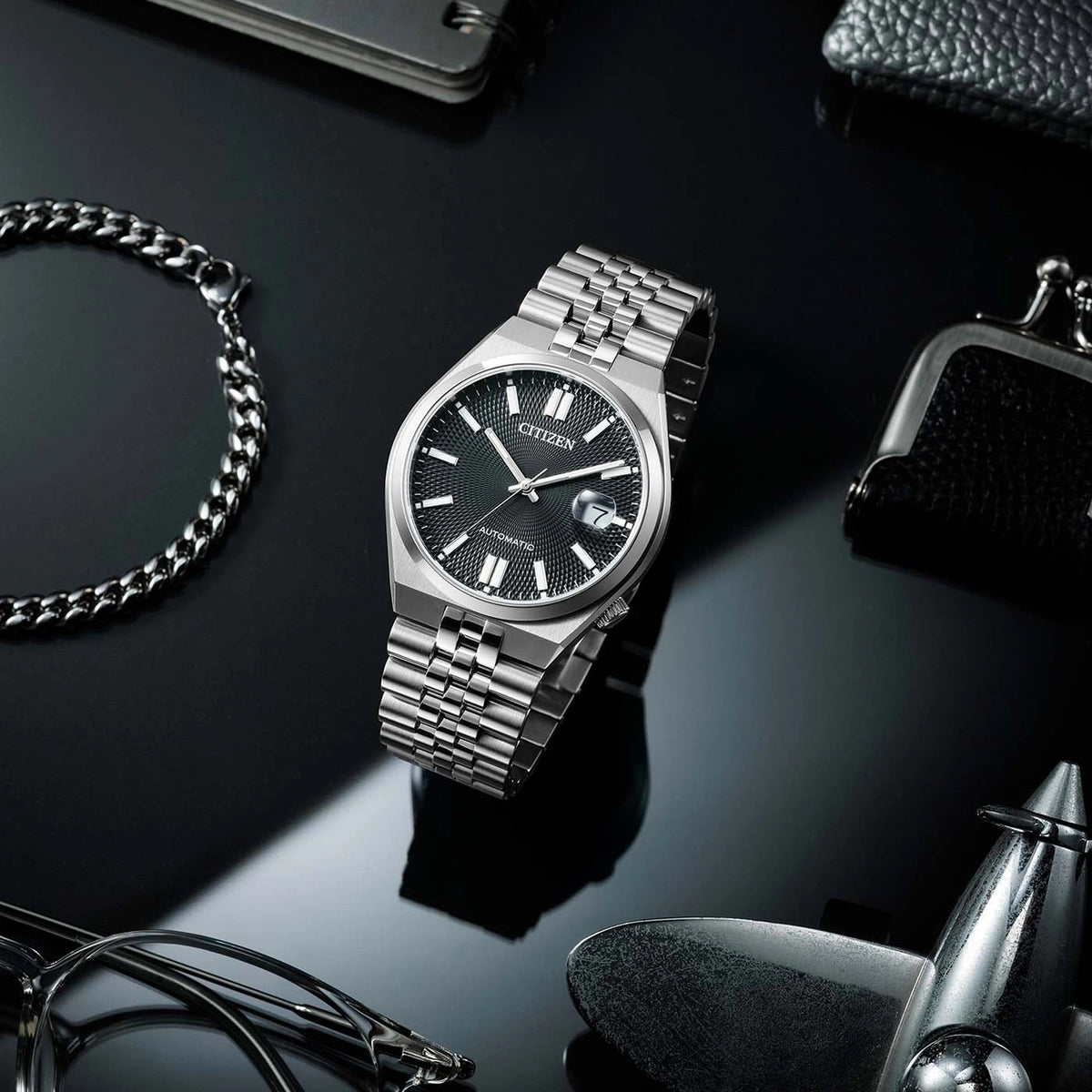 Citizen NK0020-55E Tsuyosa 60 Automatik 40mm Herrenuhr Schwarz