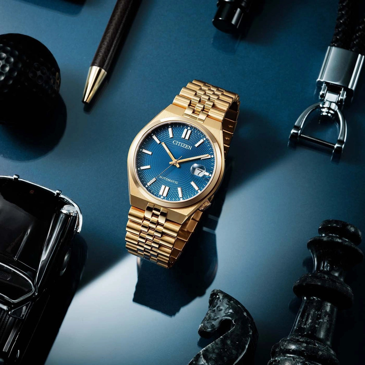 Citizen NK0023-57L Tsuyosa 60 Automatik 40mm Blau Herrenuhr