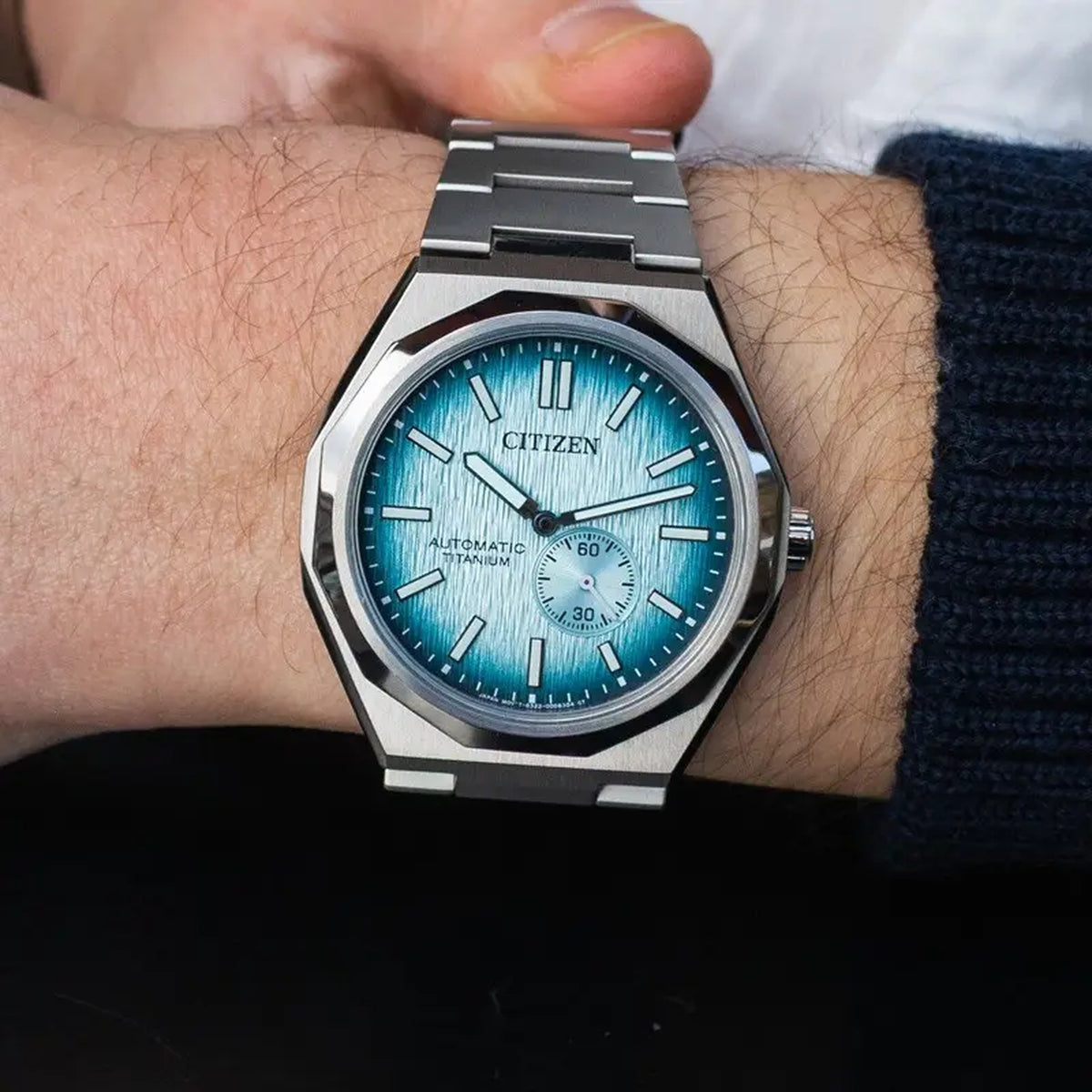 Citizen NK5020-58L Automatik-Uhr 40,5 mm Super Titanium Grau Herren