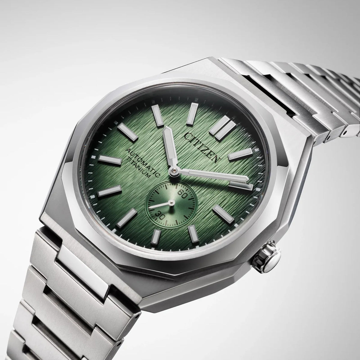 Citizen Herrenuhr NK5020-58X Automatik 40,5 mm Super Titanium Grün