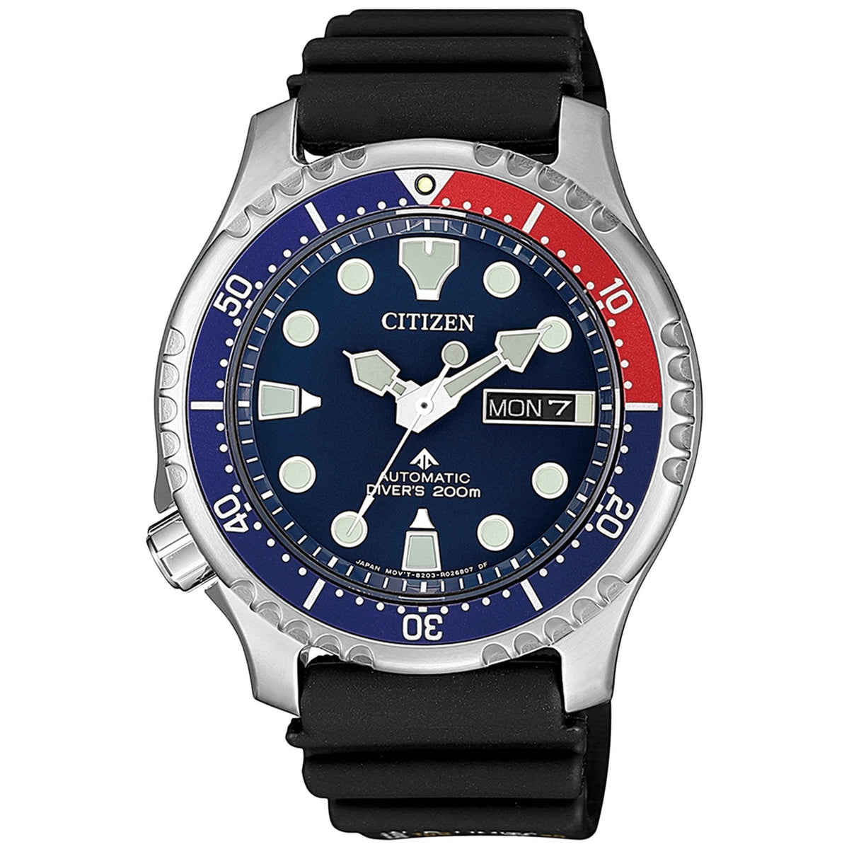 Montre Citizen NY0086-16LC Automatique 42mm Bleu Homme