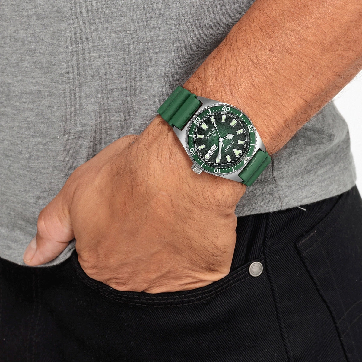 Montre Citizen NY0121-09X Automatique 41mm Vert Homme