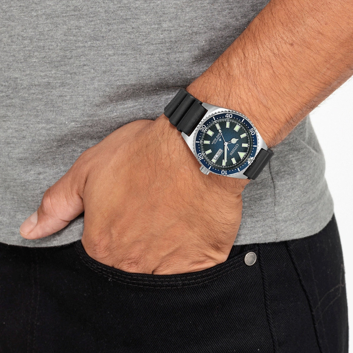 Montre Citizen NY0129-07L Automatique 41mm Bleu Homme