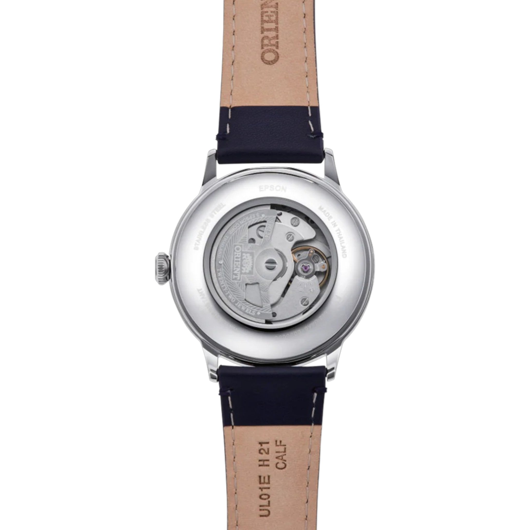 Orient Bambino V6 RA-AC0021L30B Automatic Blue Leather Watch
