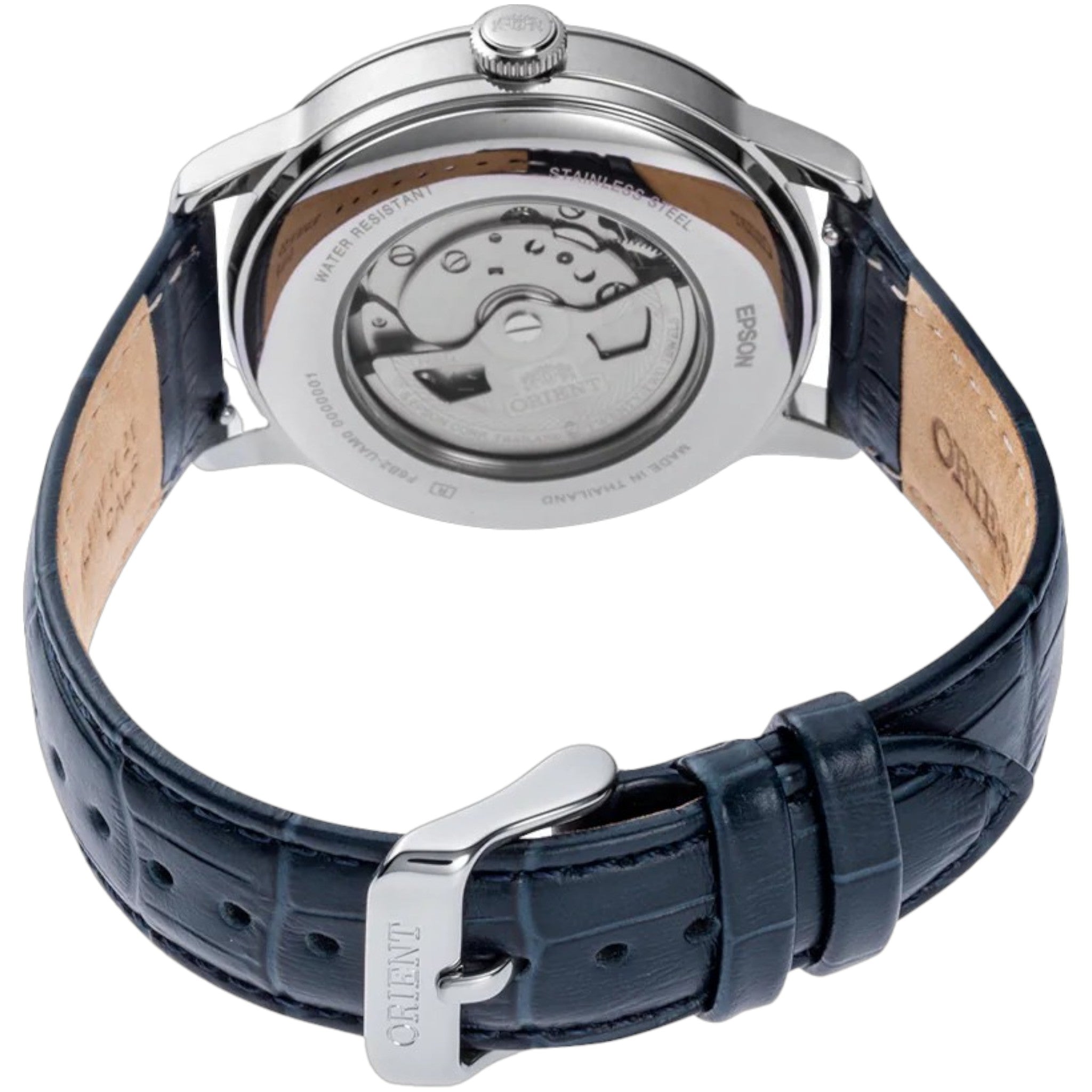 Montre Orient Bambino V9 Classic Sun and Moon RA-AK0806R30B Automatique Bleu