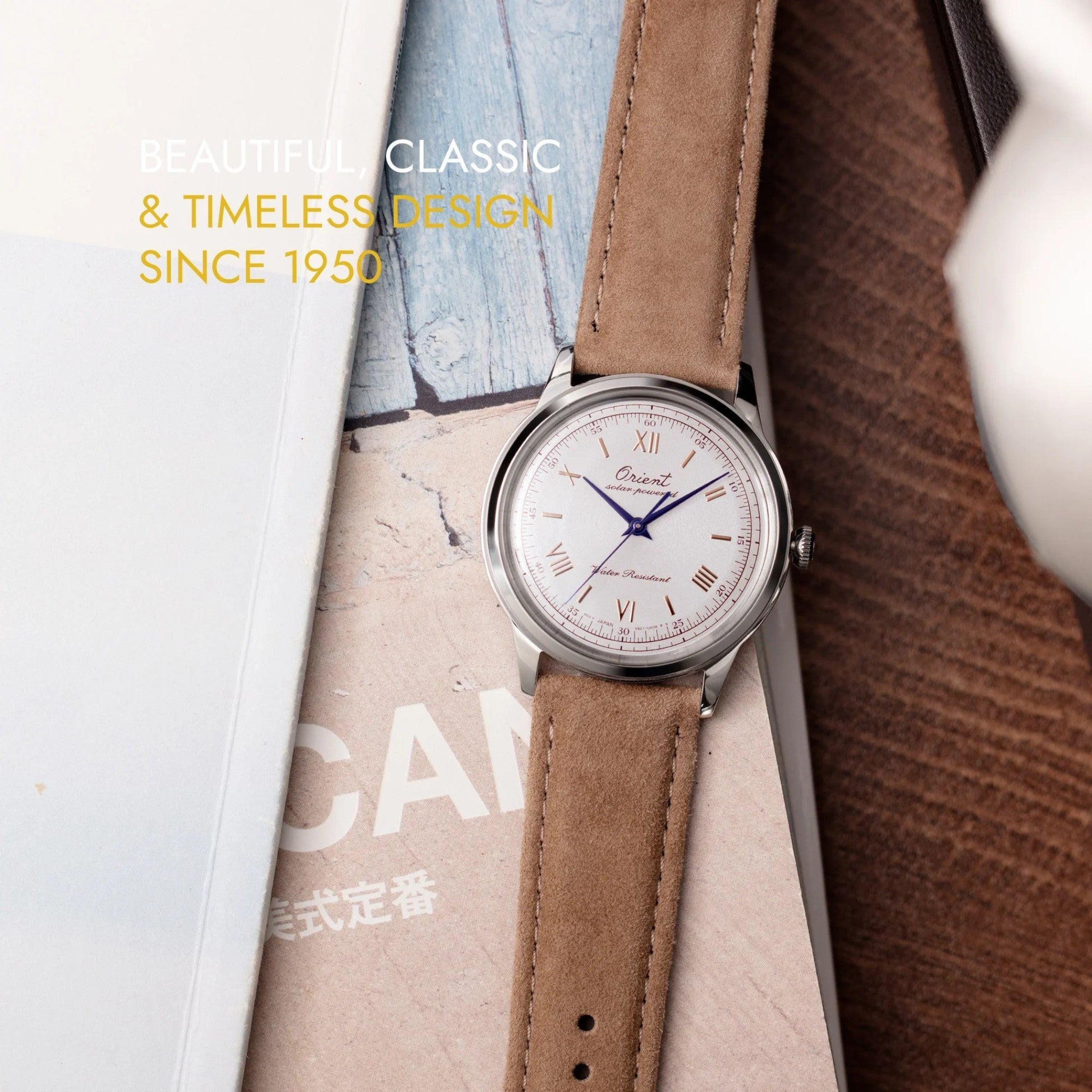 Orient Bambino RA-WK0006S10B Quartz Solar Limited Edition 75th Anniversary Watch White