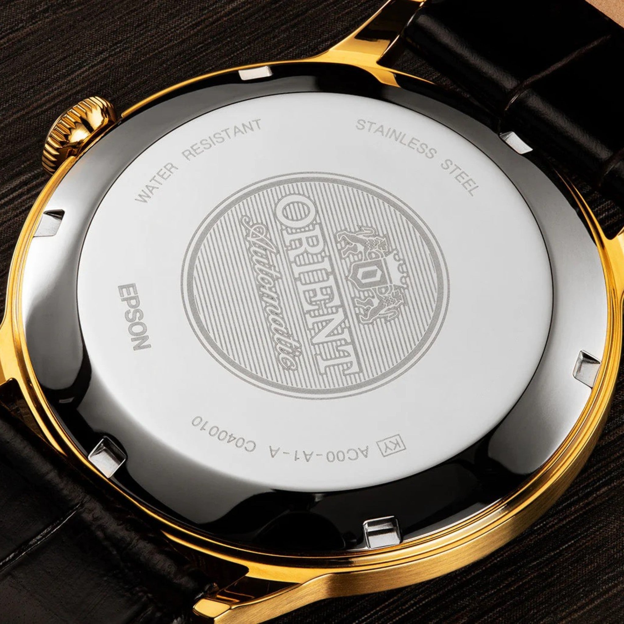 Orient Bambino V2 TAC00007W0 Automatic Gold White Leather Watch