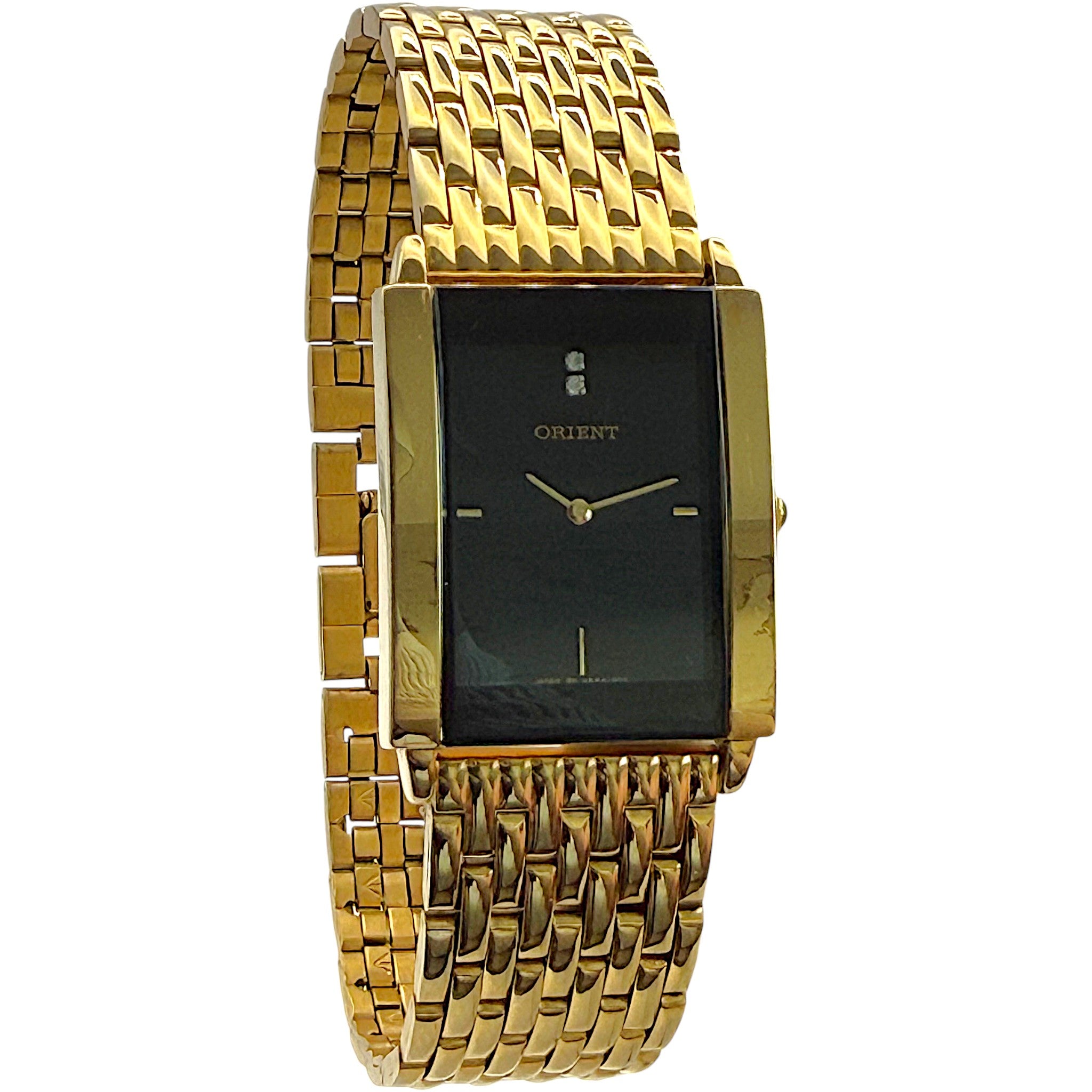 Montre Orient rectangulaire femme BUAAA00AB0 2 strass