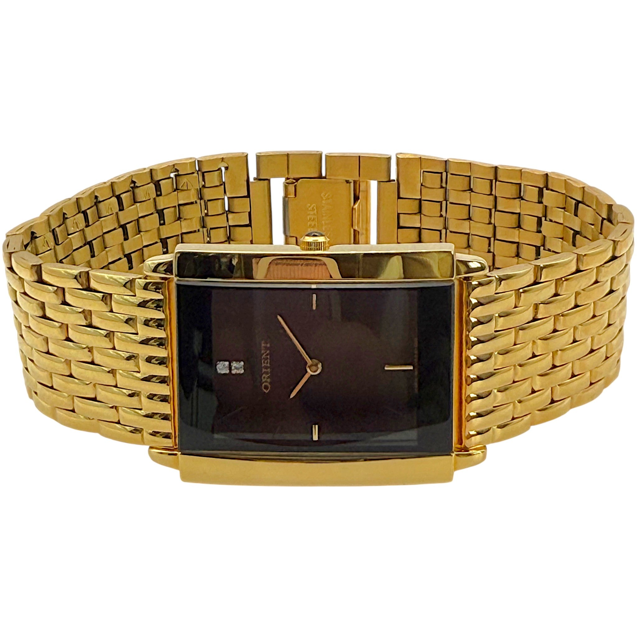 Montre Orient rectangulaire femme BUAAA00EB0 12 strass