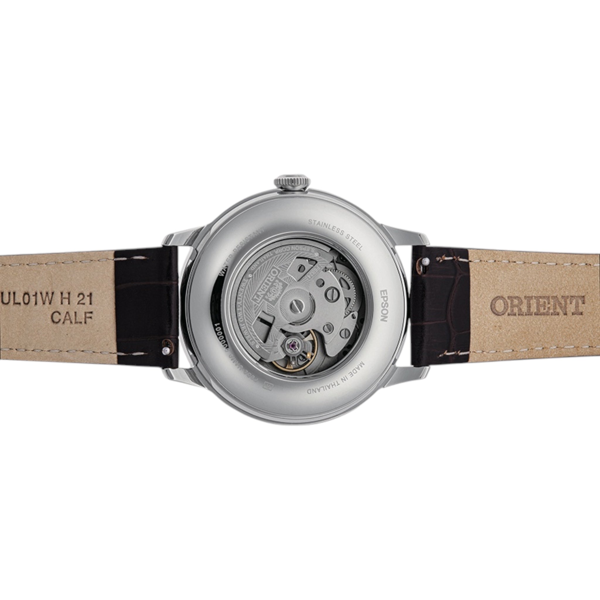 Montre Orient Bambino V9 Classic Sun and Moon RA-AK0805E30B Automatique Vert