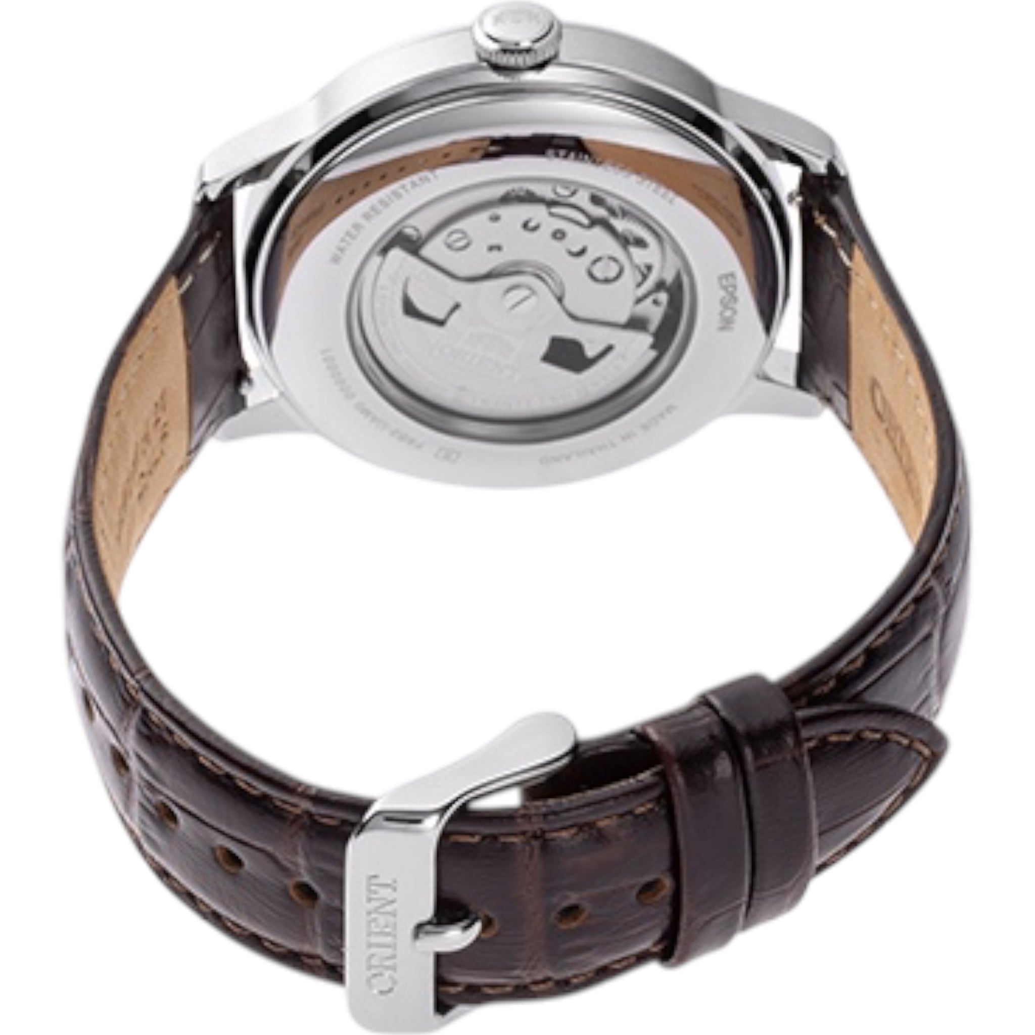 Montre Orient Bambino V9 Classic Sun and Moon RA-AK0805E30B Automatique Vert