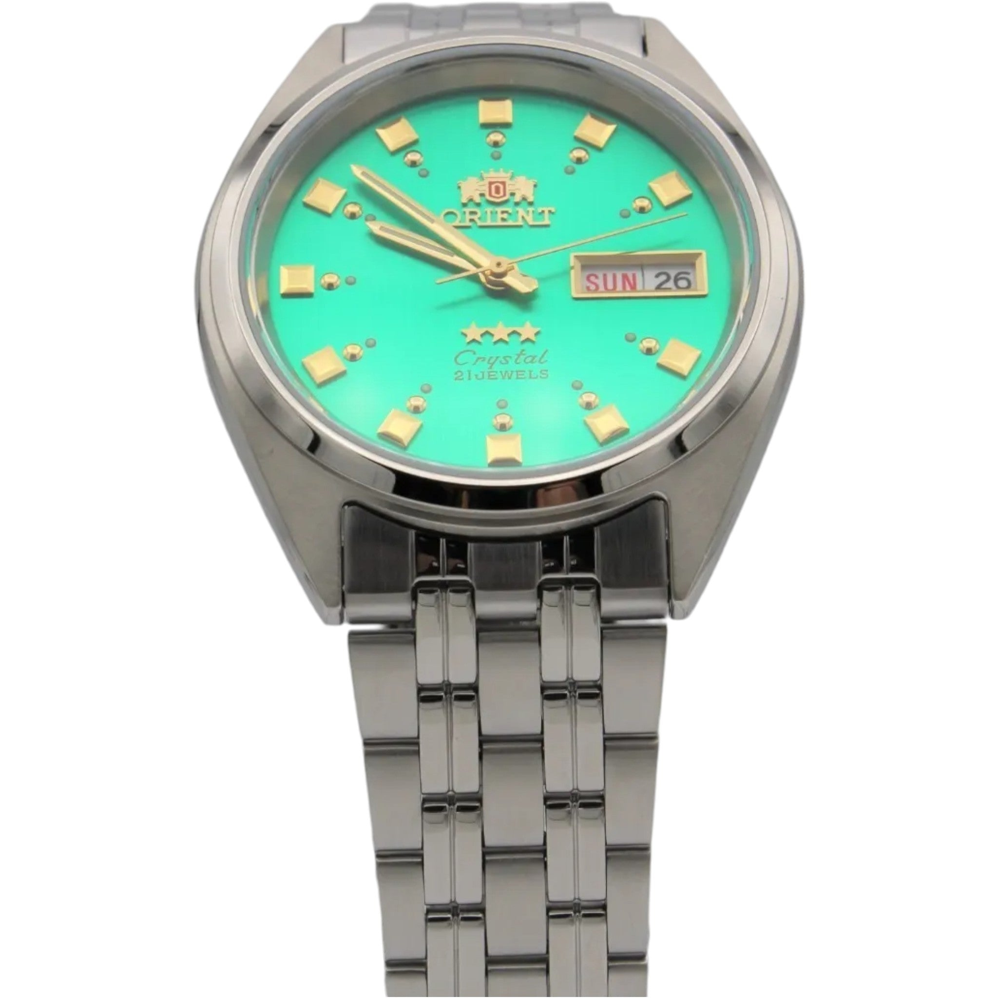 Orient 3 Star FAB00009N9 Automatikuhr, silbergrün