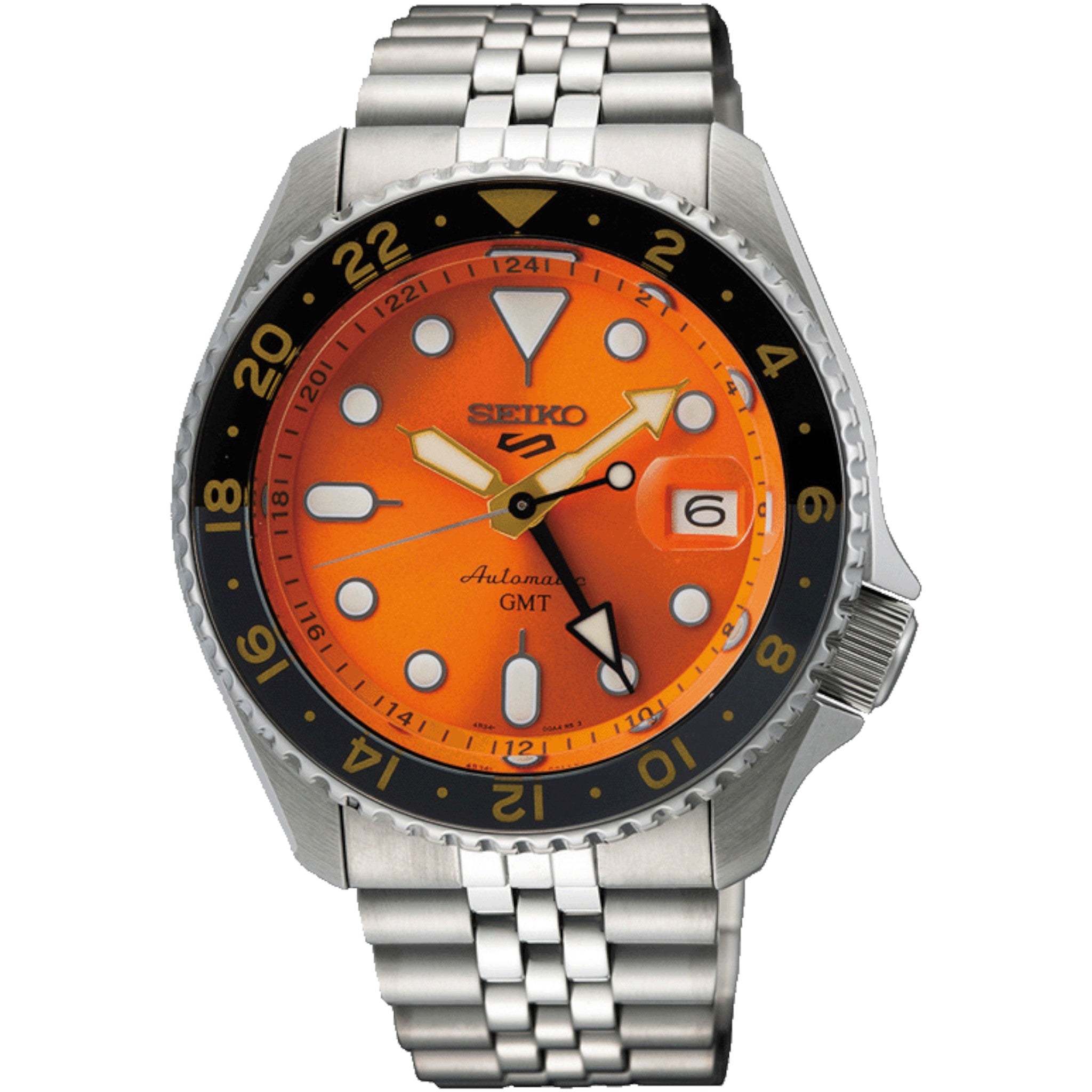 Montre Seiko 5 Sports GMT SSK005K1 Automatique Orange