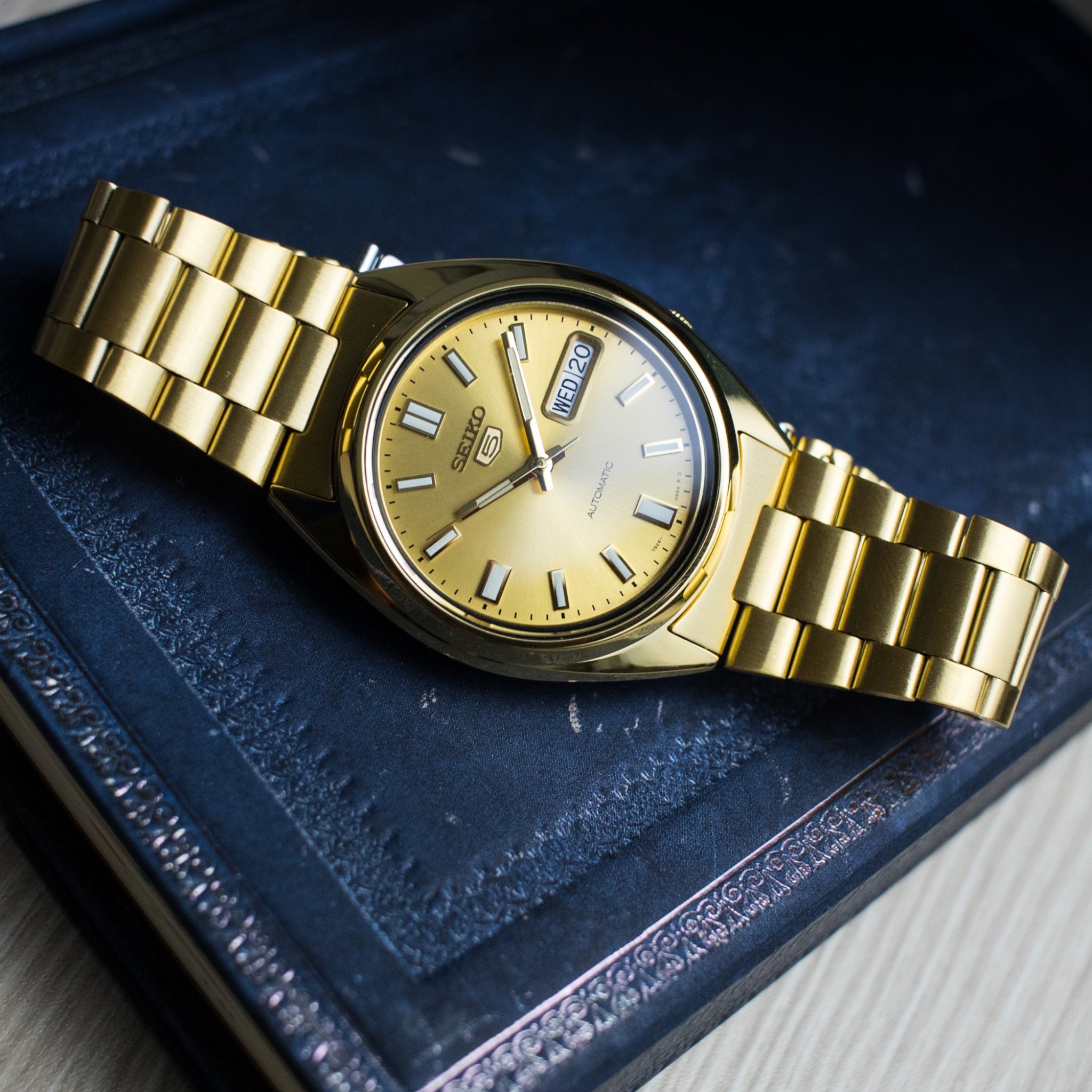 Seiko 5 SNXS80K1 Gold Automatic Watch