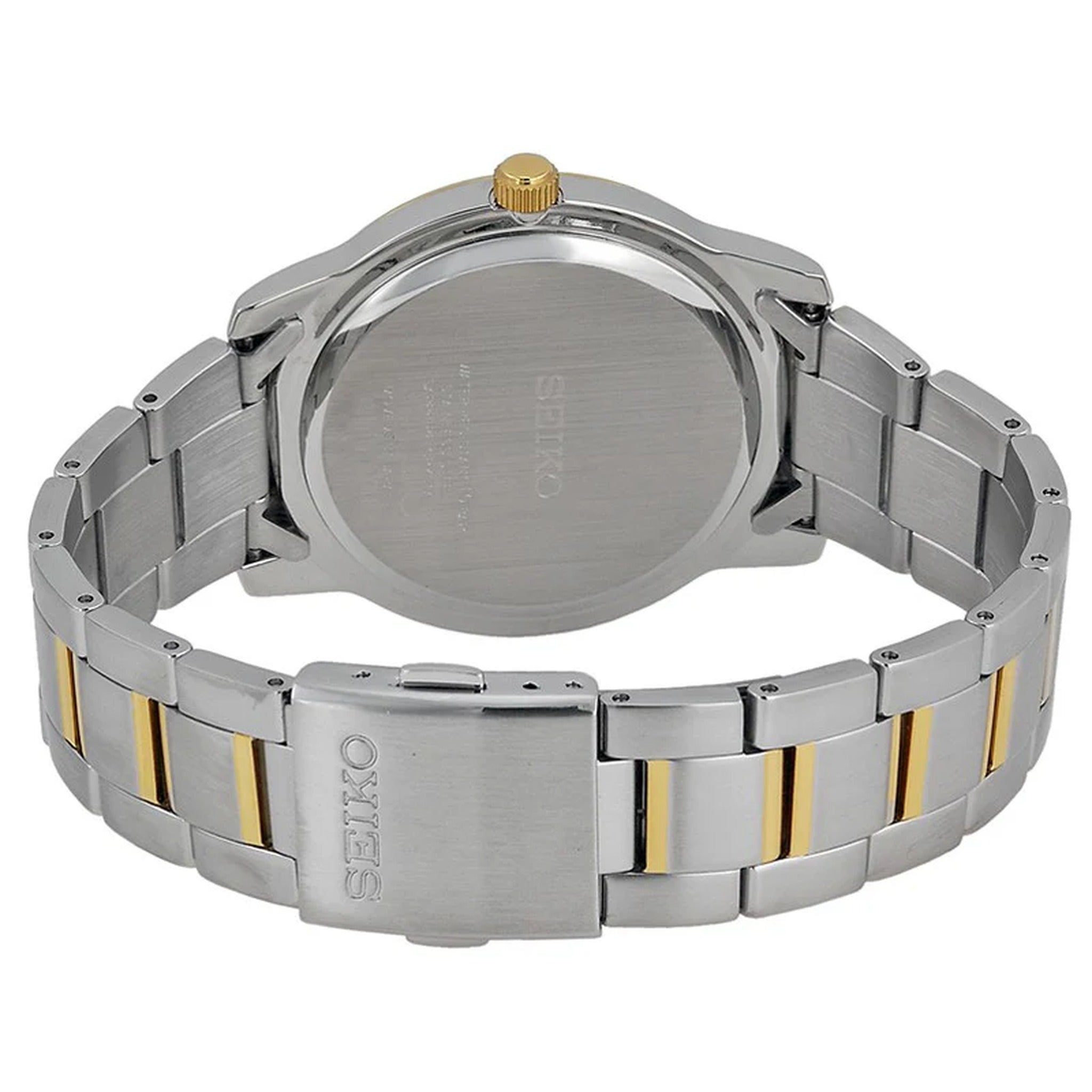 Seiko Quartz Men's Watch SGEH06P1 Sapphire Gold White