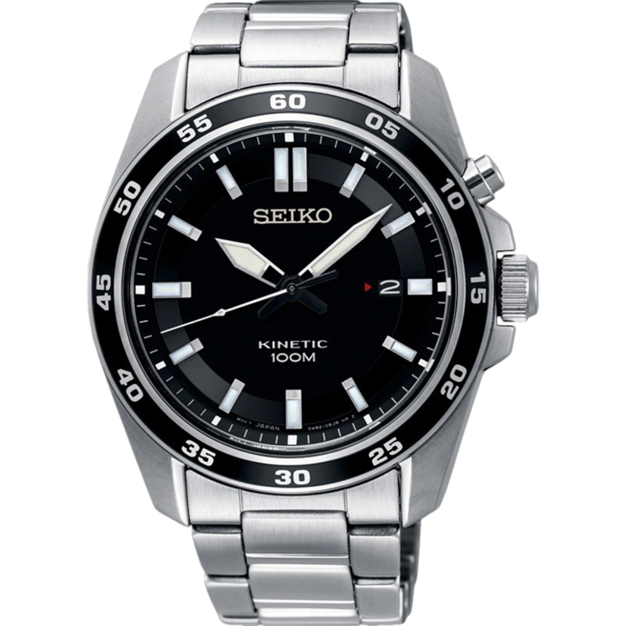 Montre Seiko Sports Kinetic Homme SKA785P1 Noir