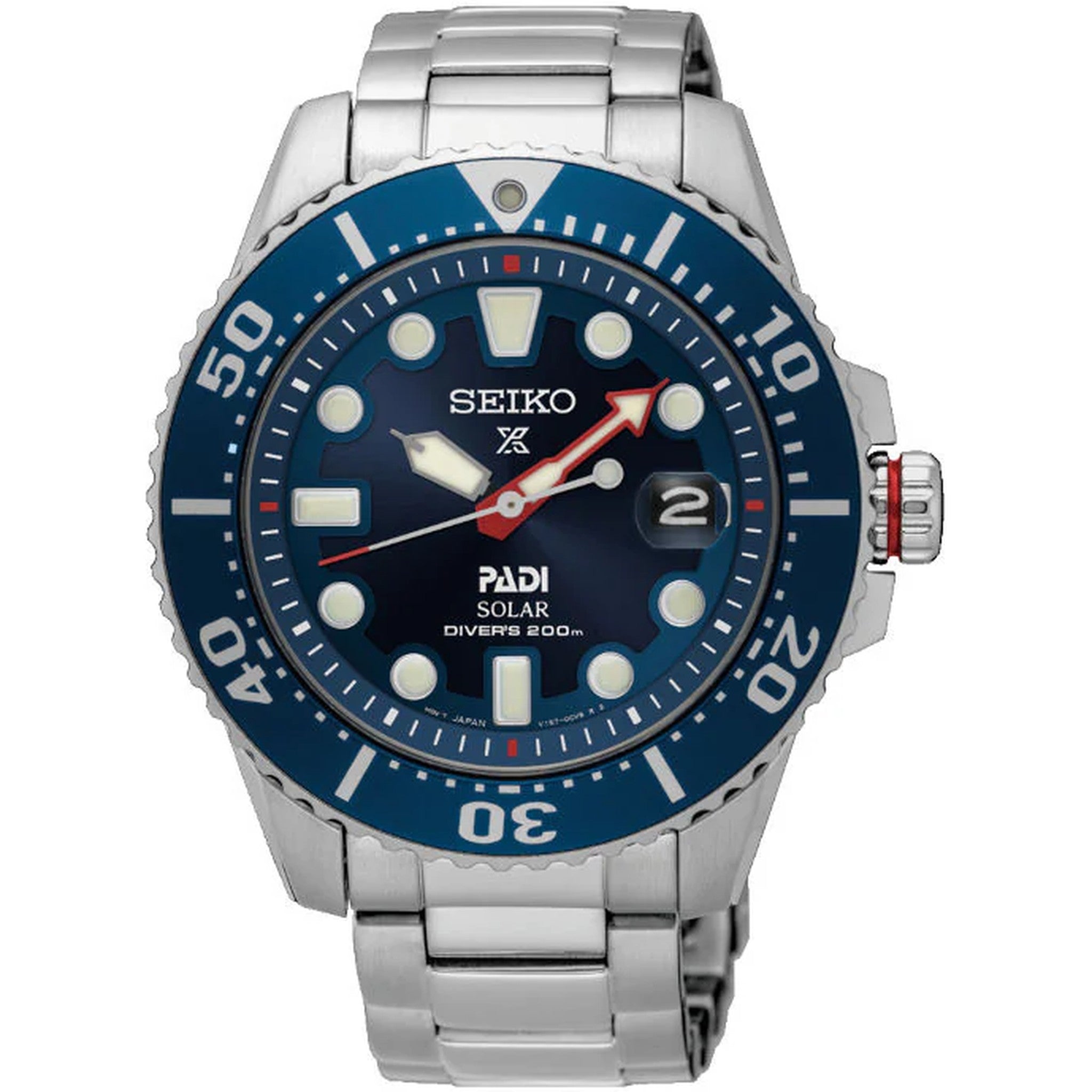 Seiko Men's Prospex PADI Solar SNE549P1 Blue Watch