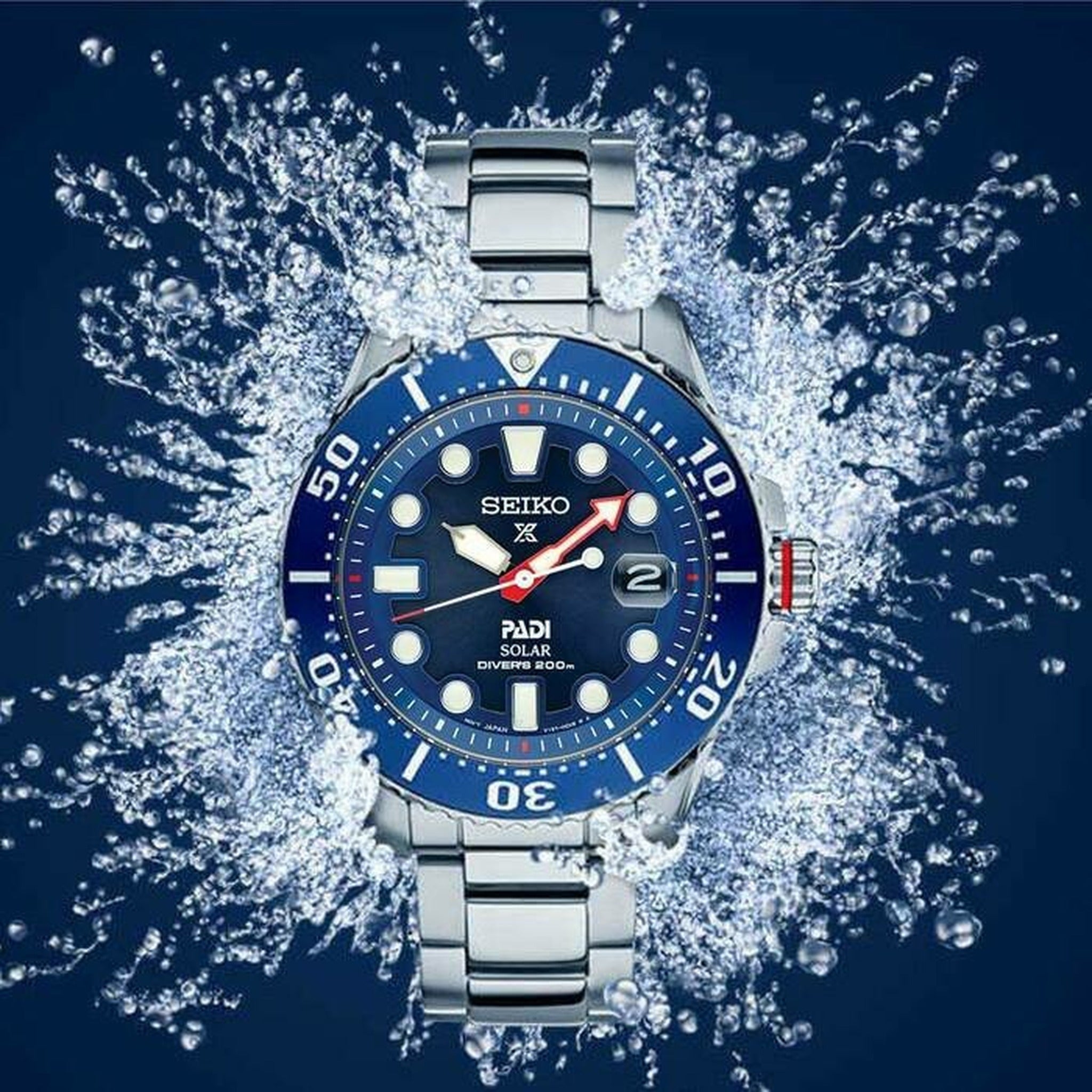 Seiko Men's Prospex PADI Solar SNE549P1 Blue Watch