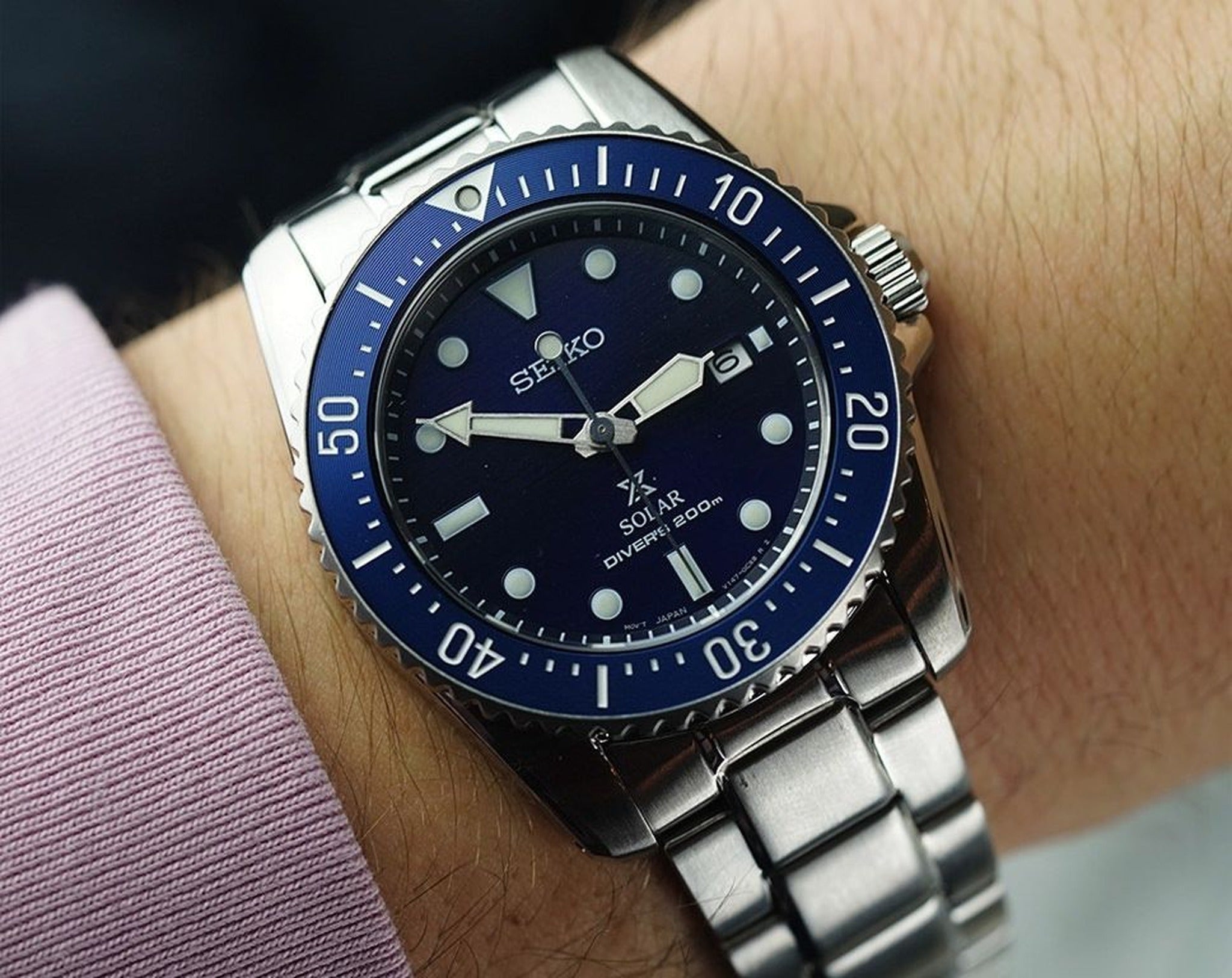 Seiko Men's Watch Prospex Solar SNE585P1 Blue