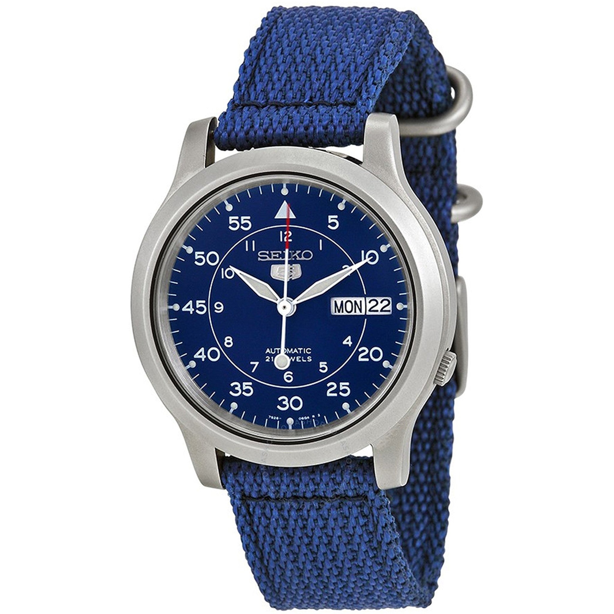 Seiko 5 Men's Automatic Watch SNK807K2 Blue Nylon Strap