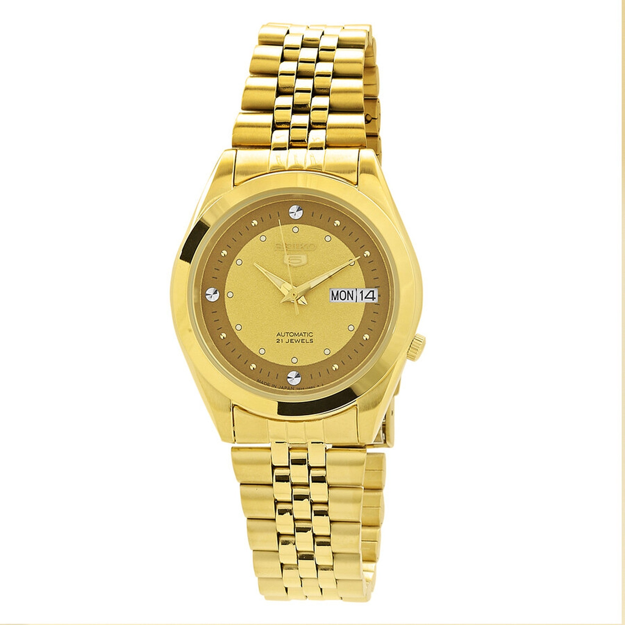 Montre Seiko 5 Homme Automatique SNKC36J1 Doré
