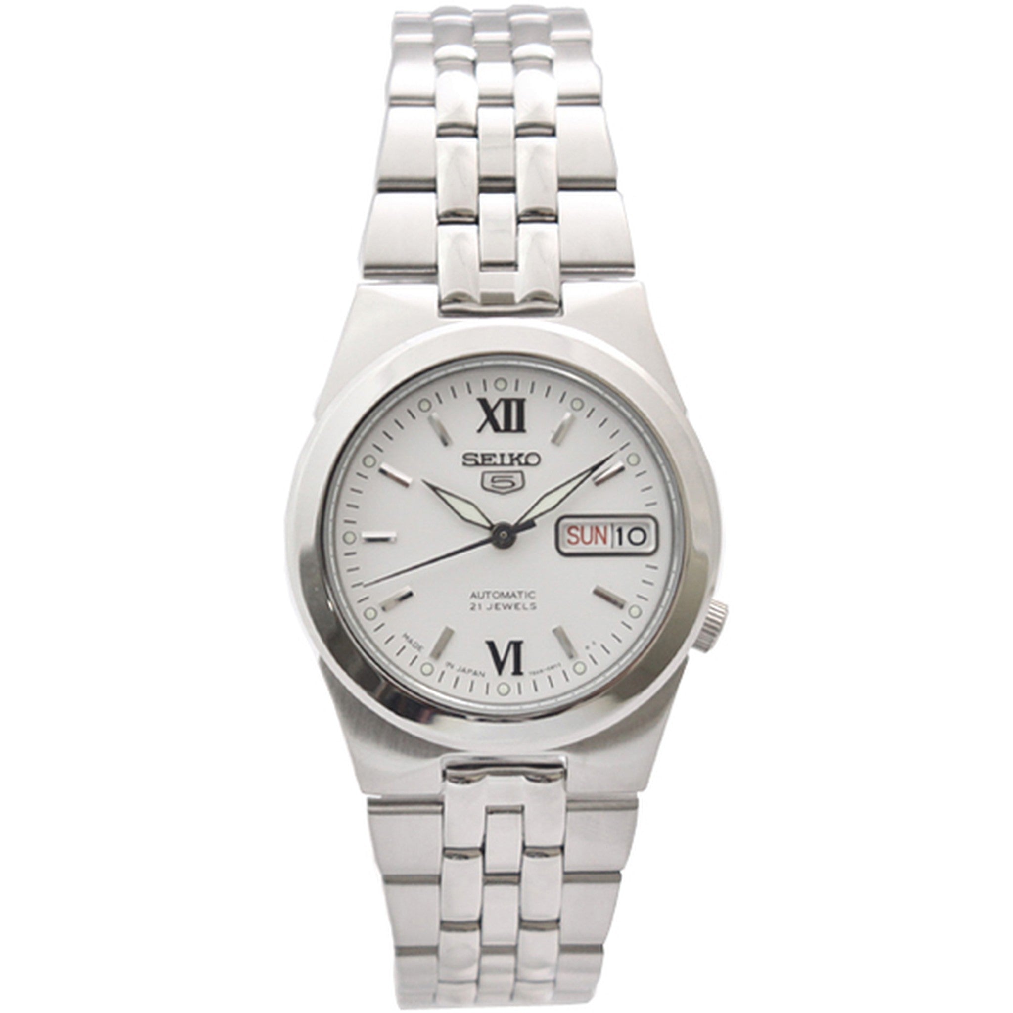 Seiko 5 Men's Automatic Watch SNKE37J1 White Roman Numerals
