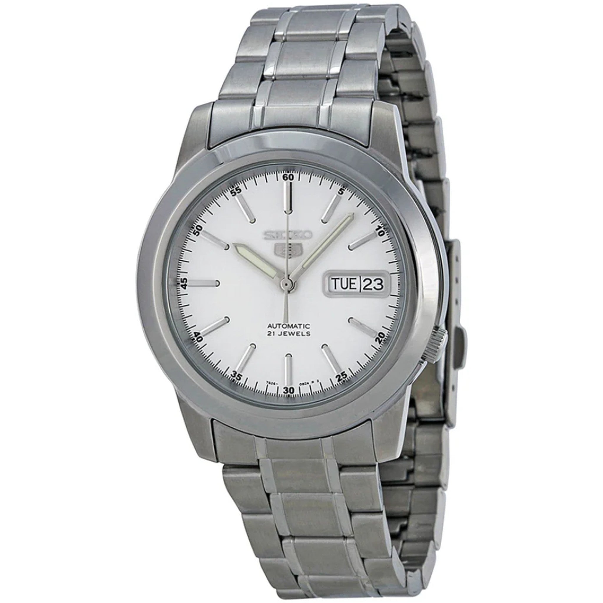Montre Seiko 5 Homme Automatique SNKE49K1 Blanc