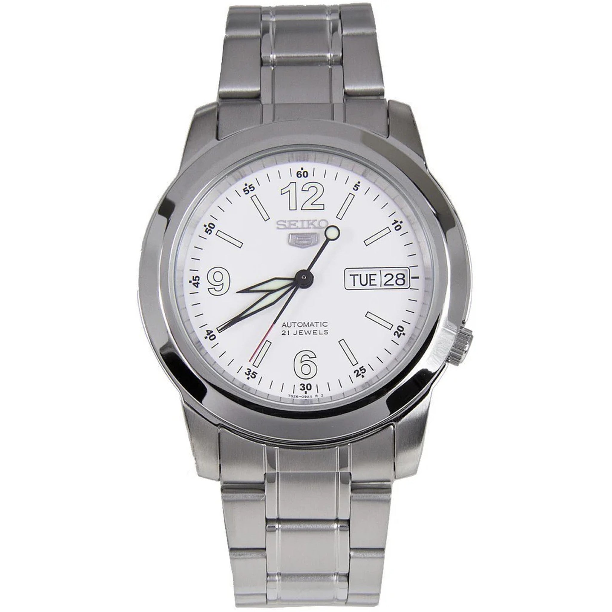 Montre Seiko 5 Homme Automatique SNKE57K1 Blanc
