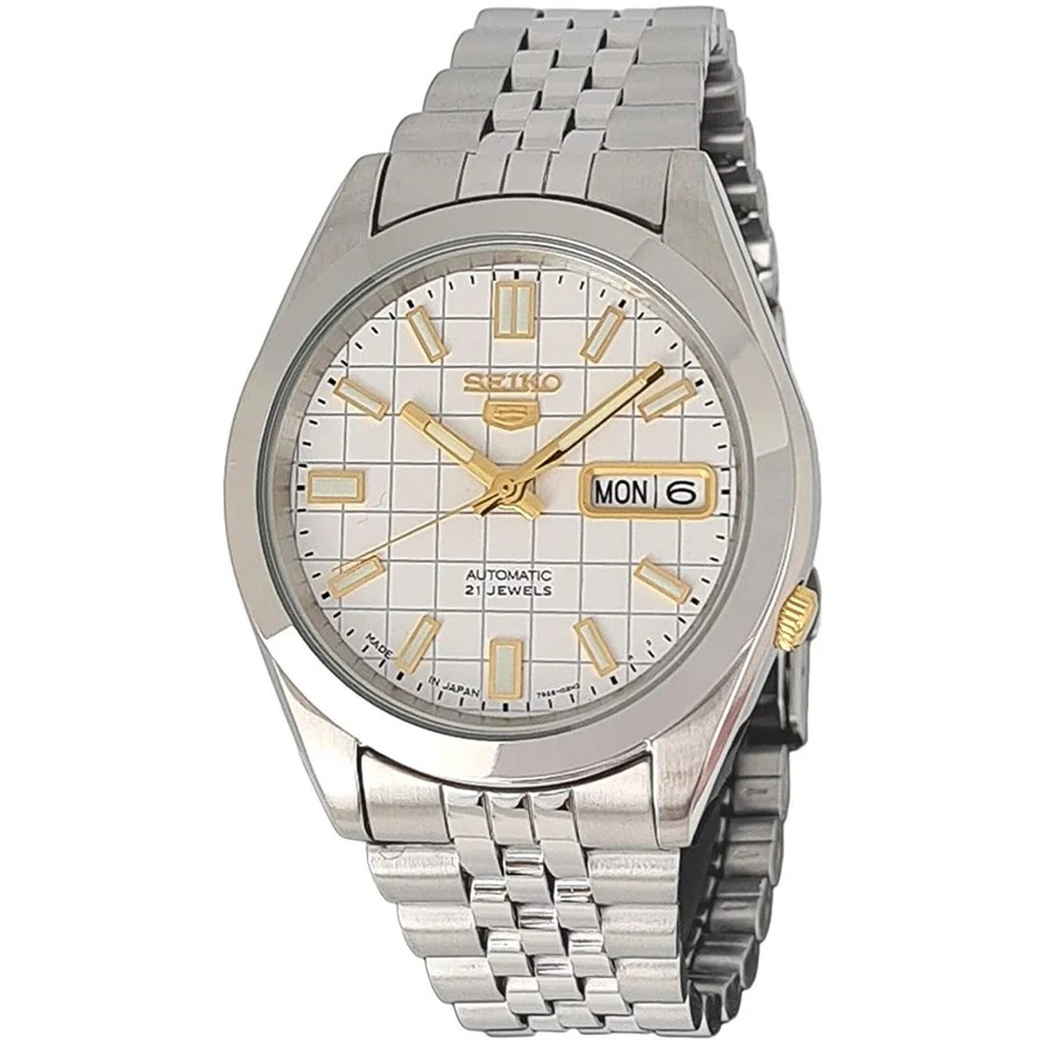 Seiko 5 Men's Automatic Watch SNKF77J1 White Checkered
