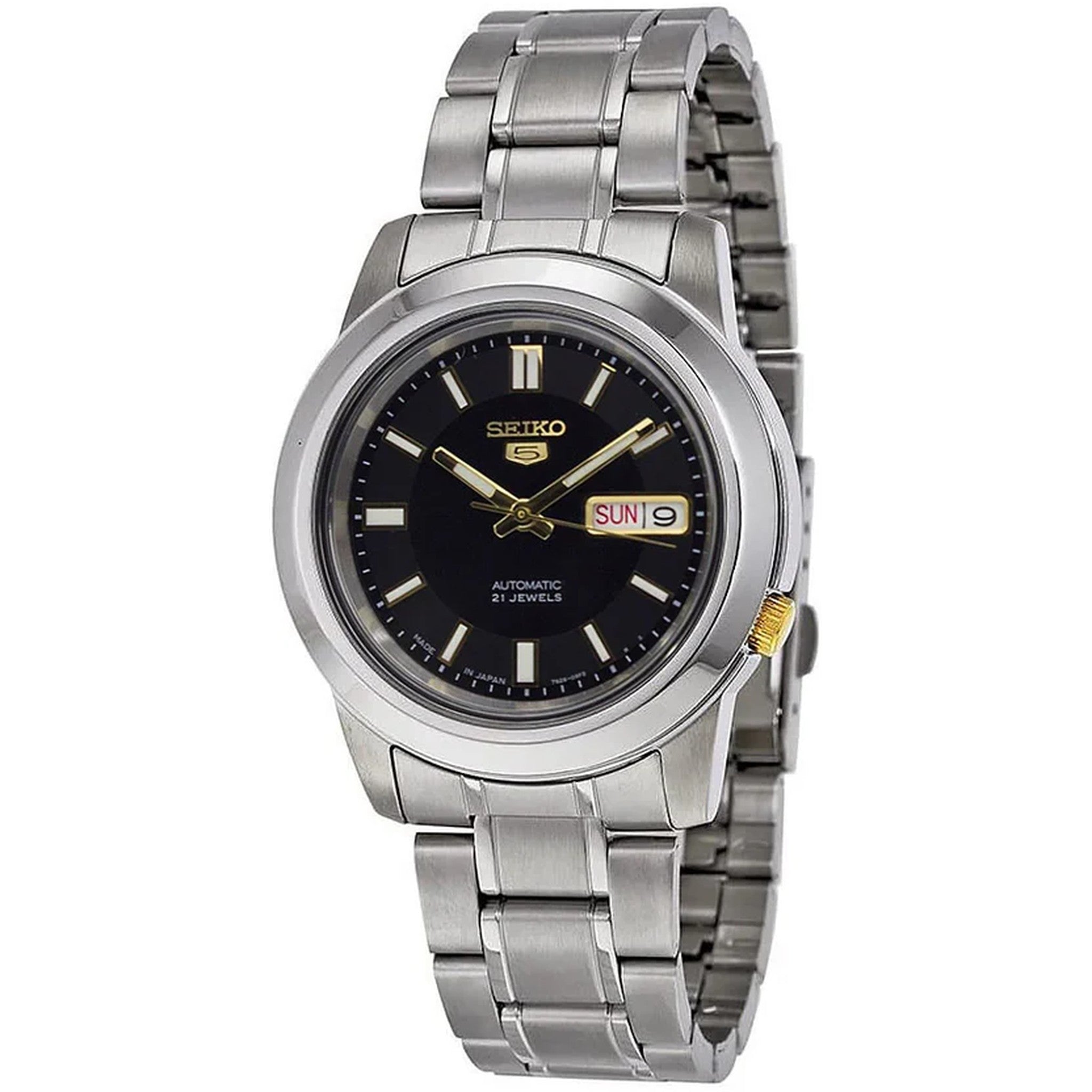 Seiko 5 Men's Automatic Watch SNKK17J1 Black Gold