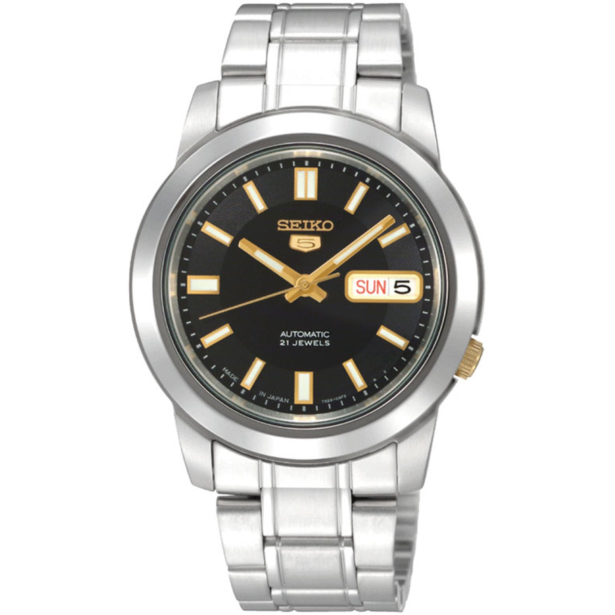 Montre Seiko 5 Homme Automatique SNKK17K1 Noir Doré