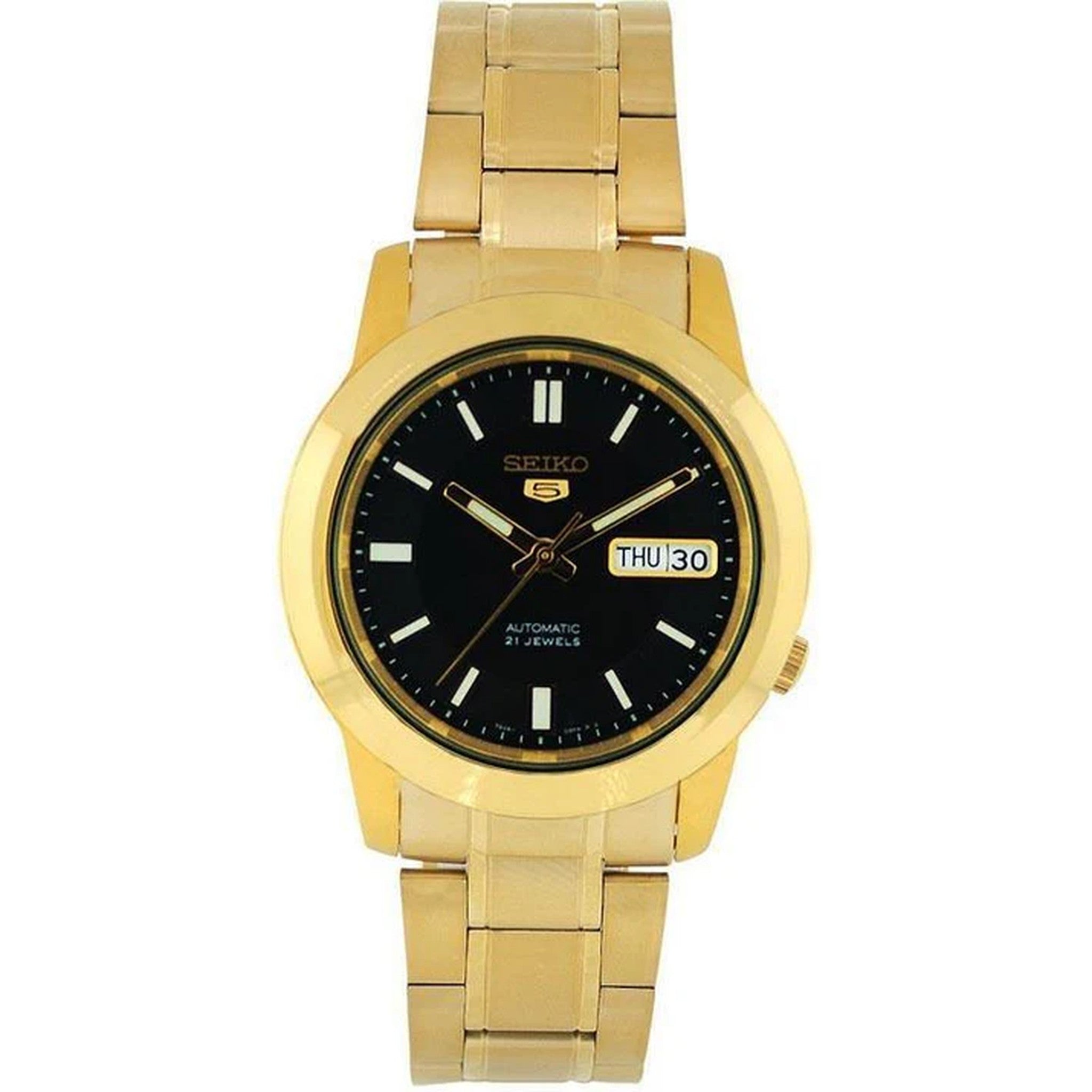 Montre Seiko 5 Homme Automatique SNKK22K1 Doré Noir