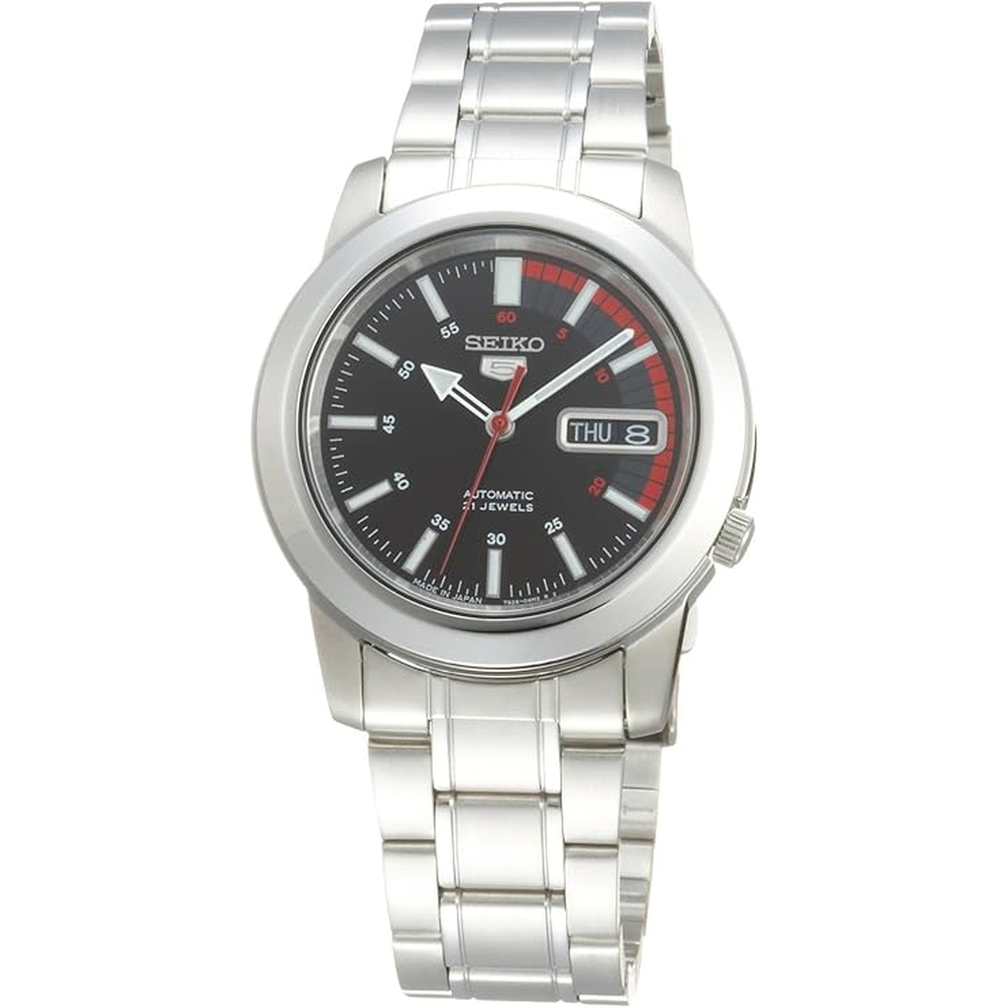 Montre Seiko 5 Homme Automatique SNKK31J1 Noir Rouge