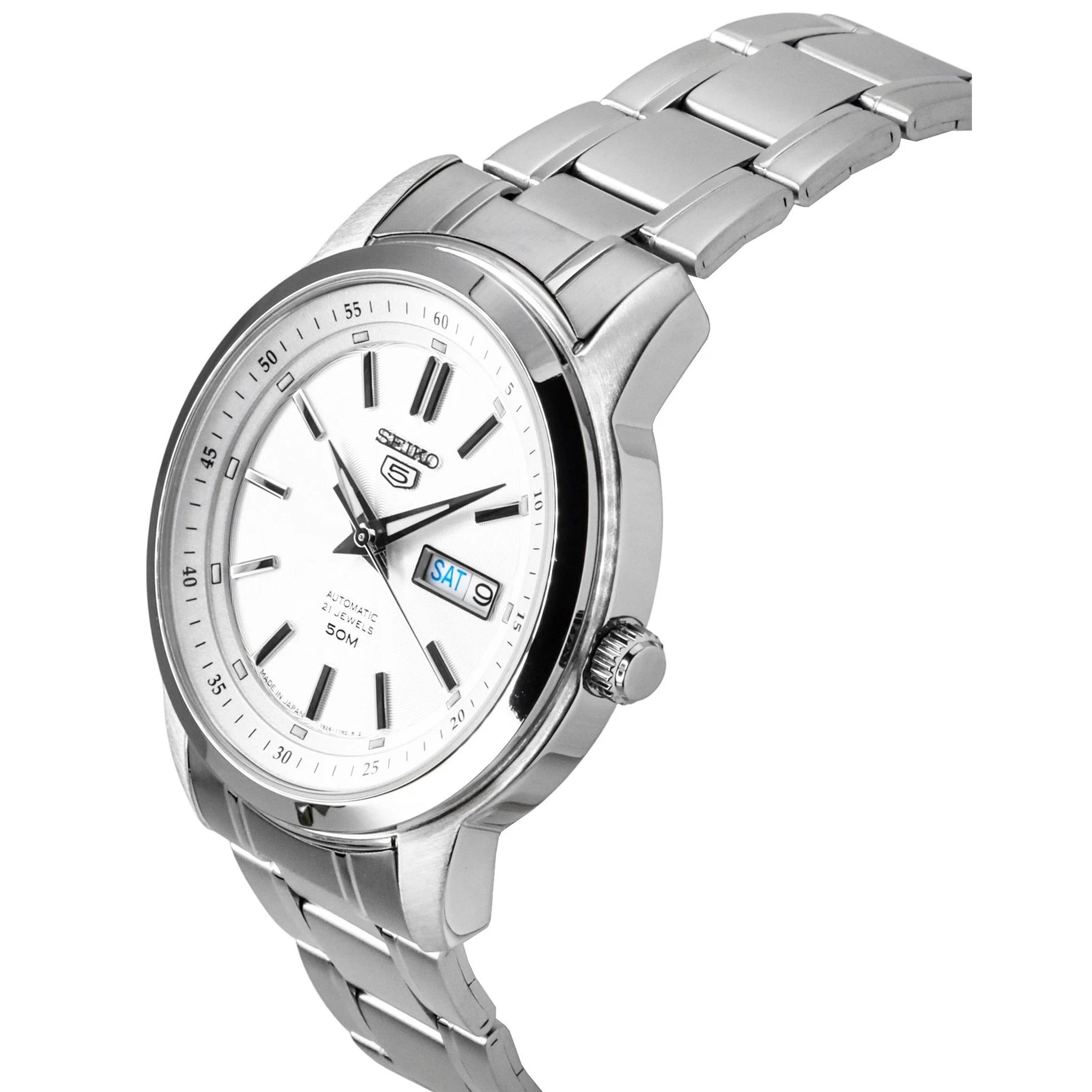 Montre Seiko 5 Homme Automatique SNKM83J1 Blanc