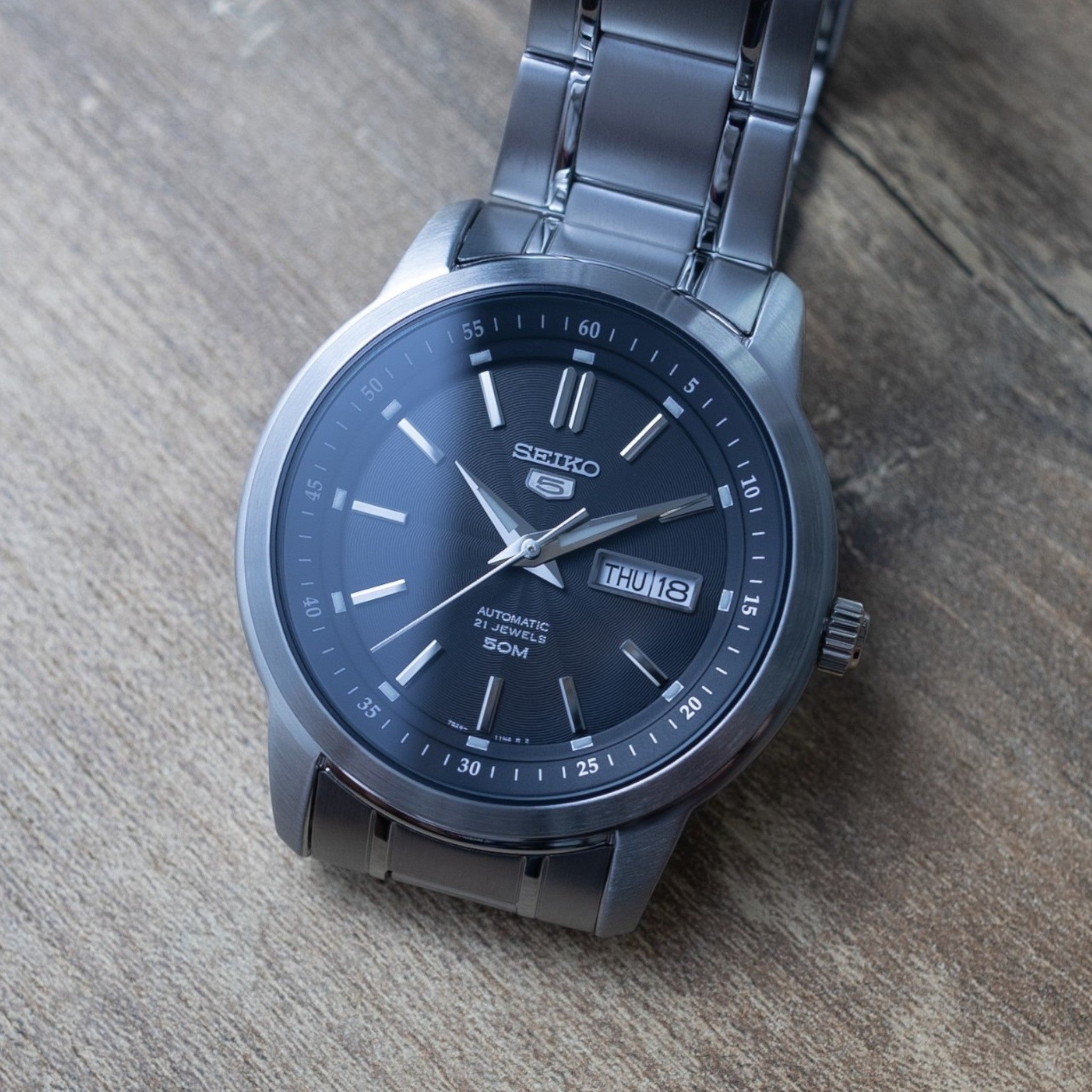 Seiko 5 SNKM87K1 Men's Automatic Black Watch