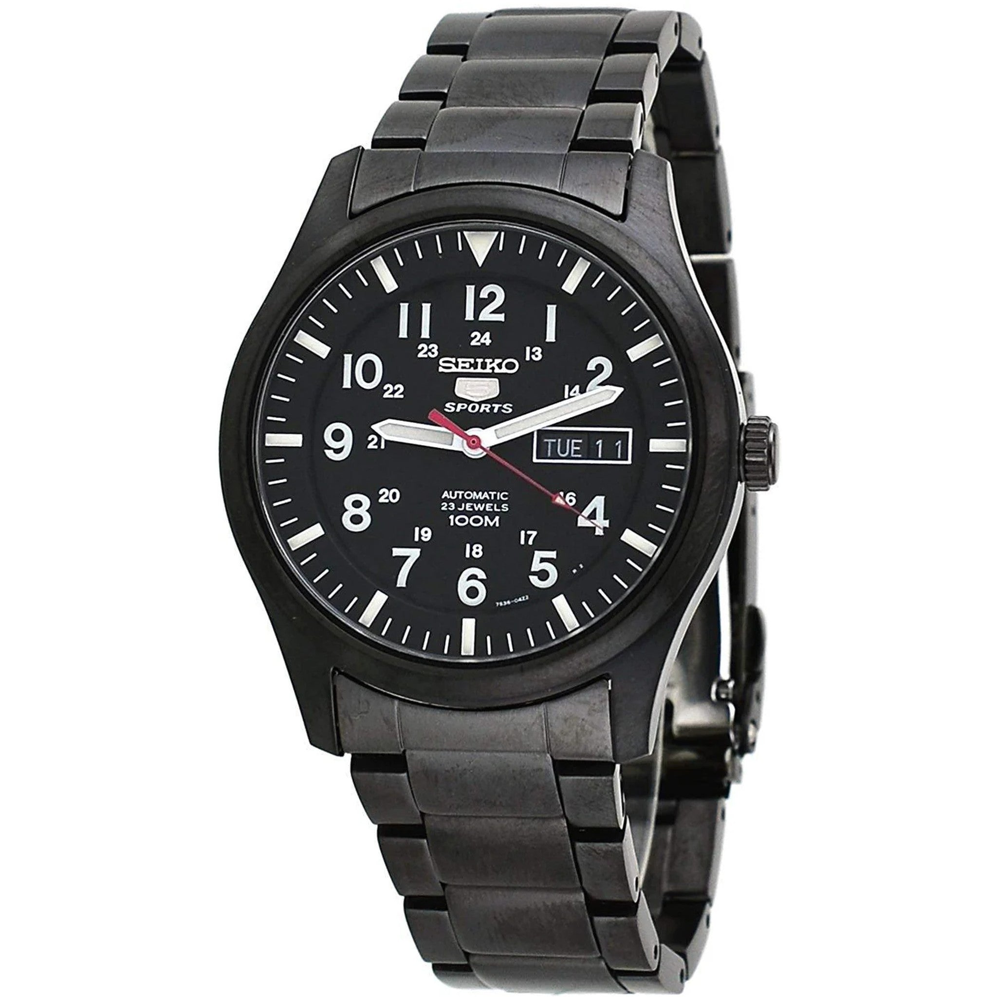 Montre Seiko 5 Sports Homme Automatique SNZG17J1 Noir