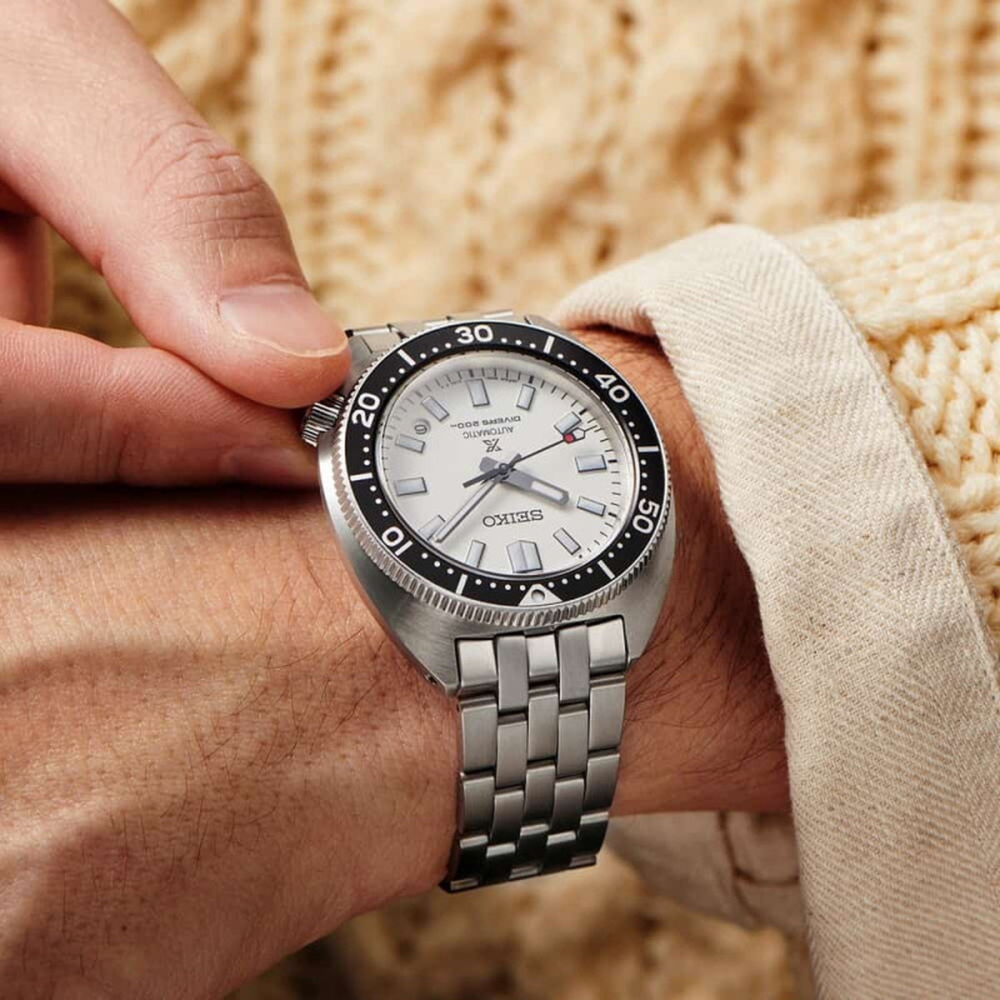 Montre Seiko Prospex Turtle Automatique Homme SPB313J1 Blanc