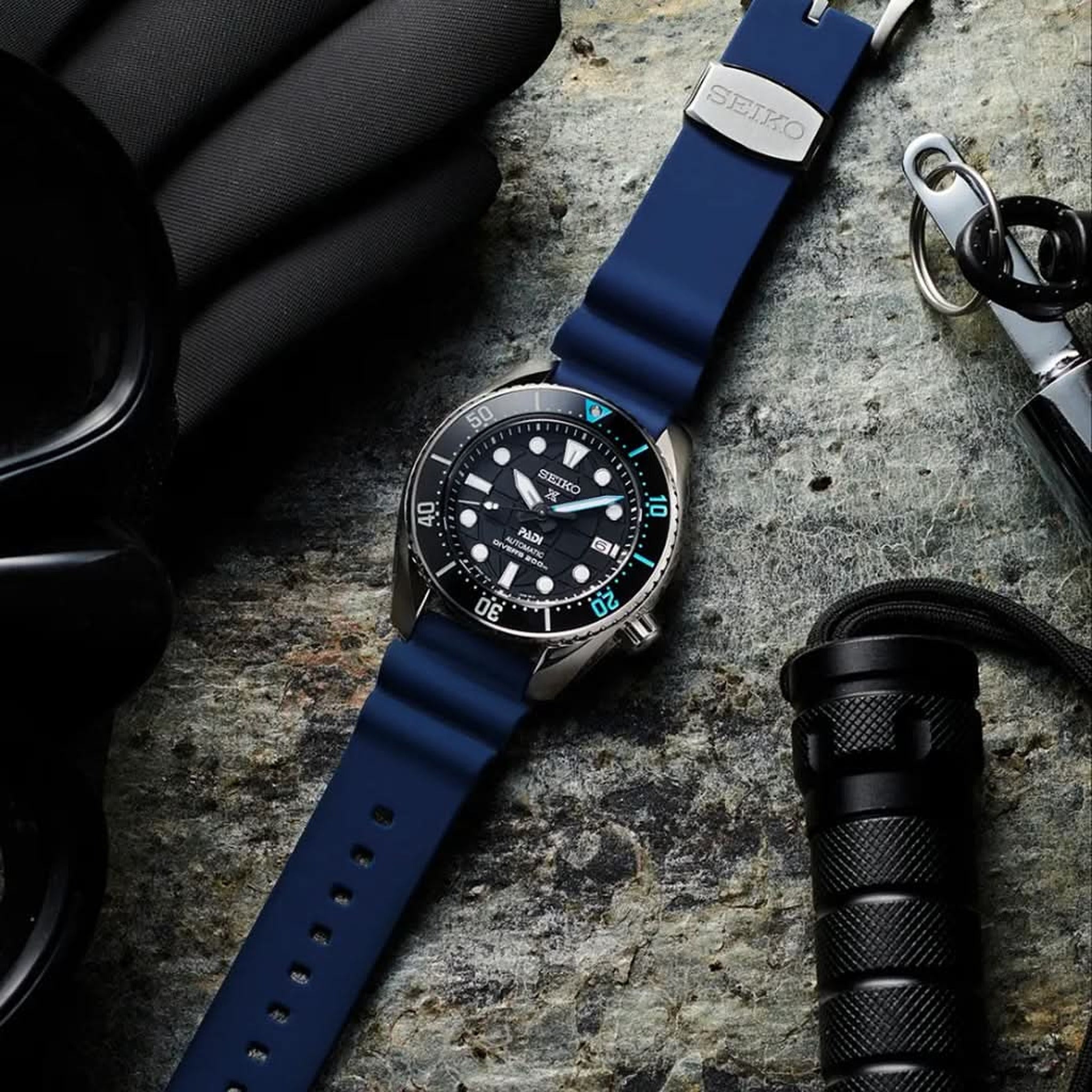 Seiko Prospex PADI Automatic Men's Watch SPB325J1 Black Blue