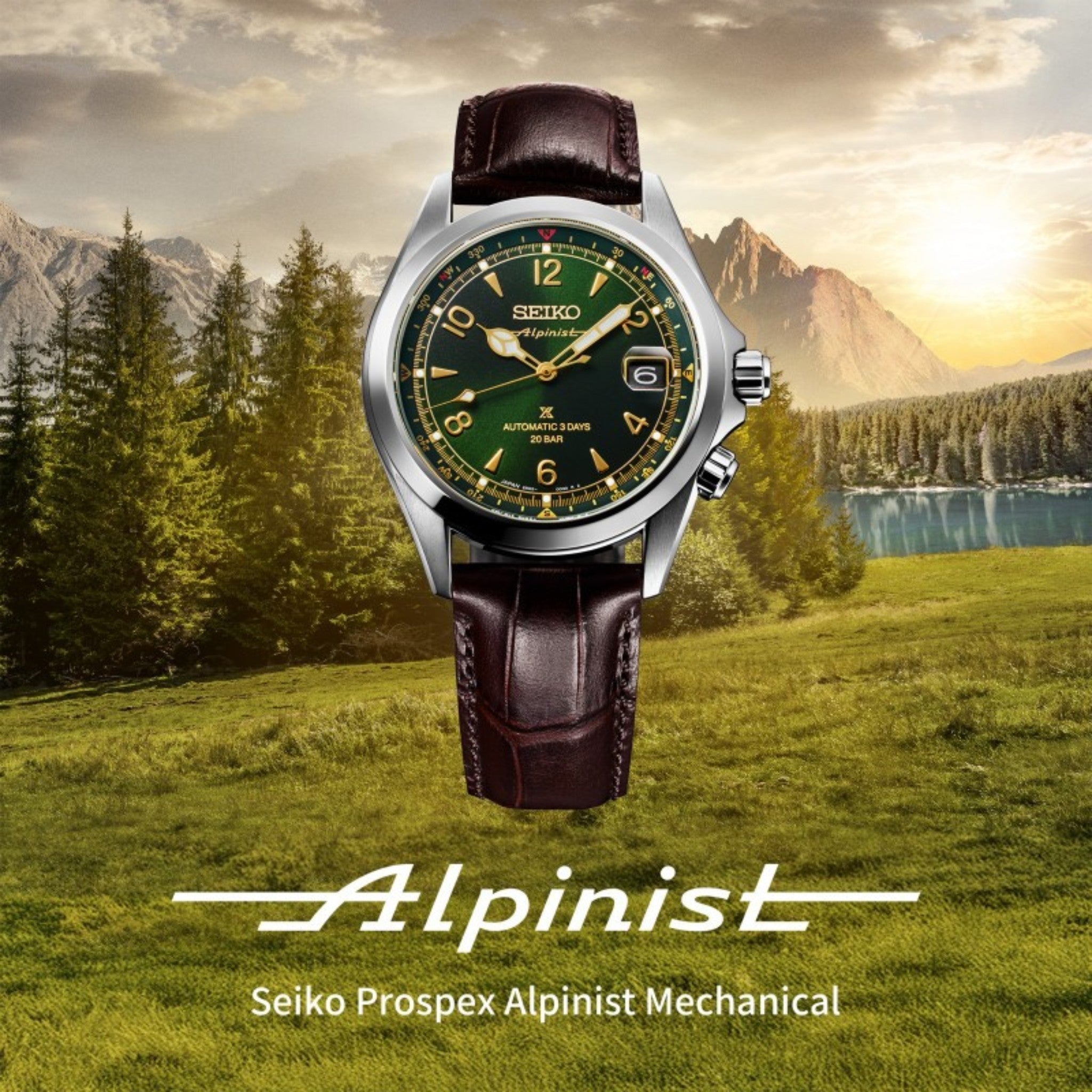Seiko Prospex Alpinist Herrenuhr Automatik SPB507J1 Grün