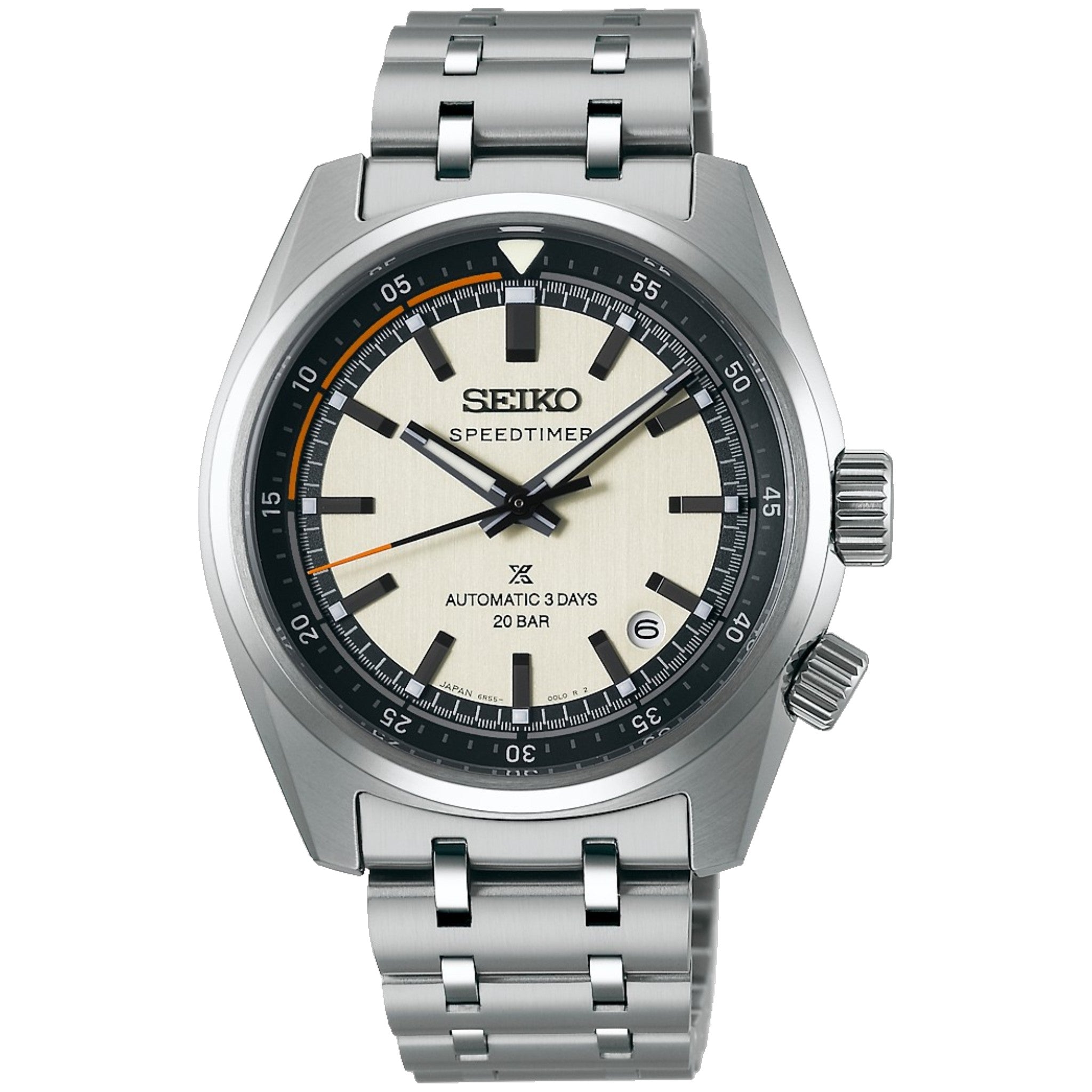 Montre Seiko Prospex Speedtimer Homme Automatique SPB513J1 Blanc Noir