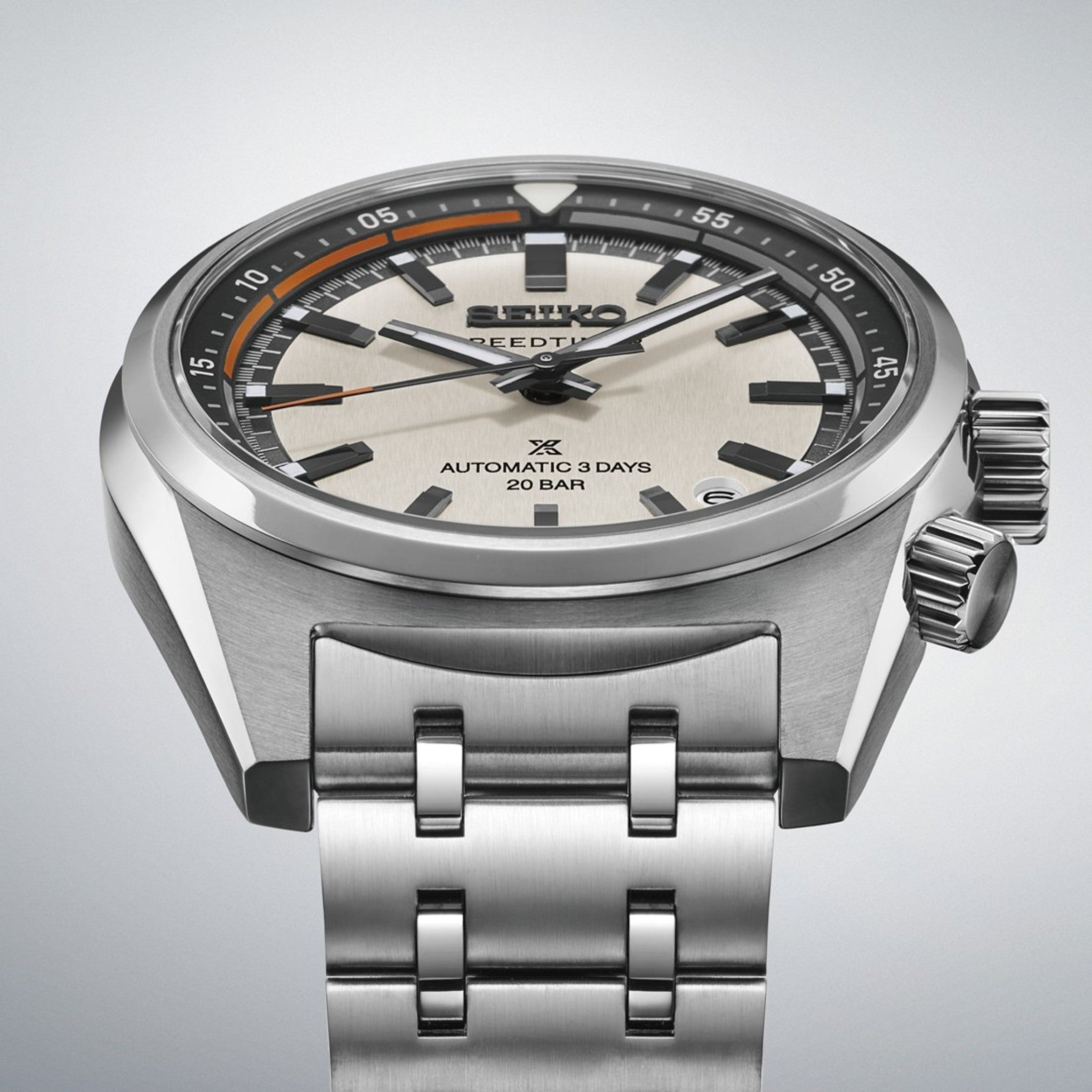 Seiko Prospex Speedtimer Men's Automatic Watch SPB513J1 White Black