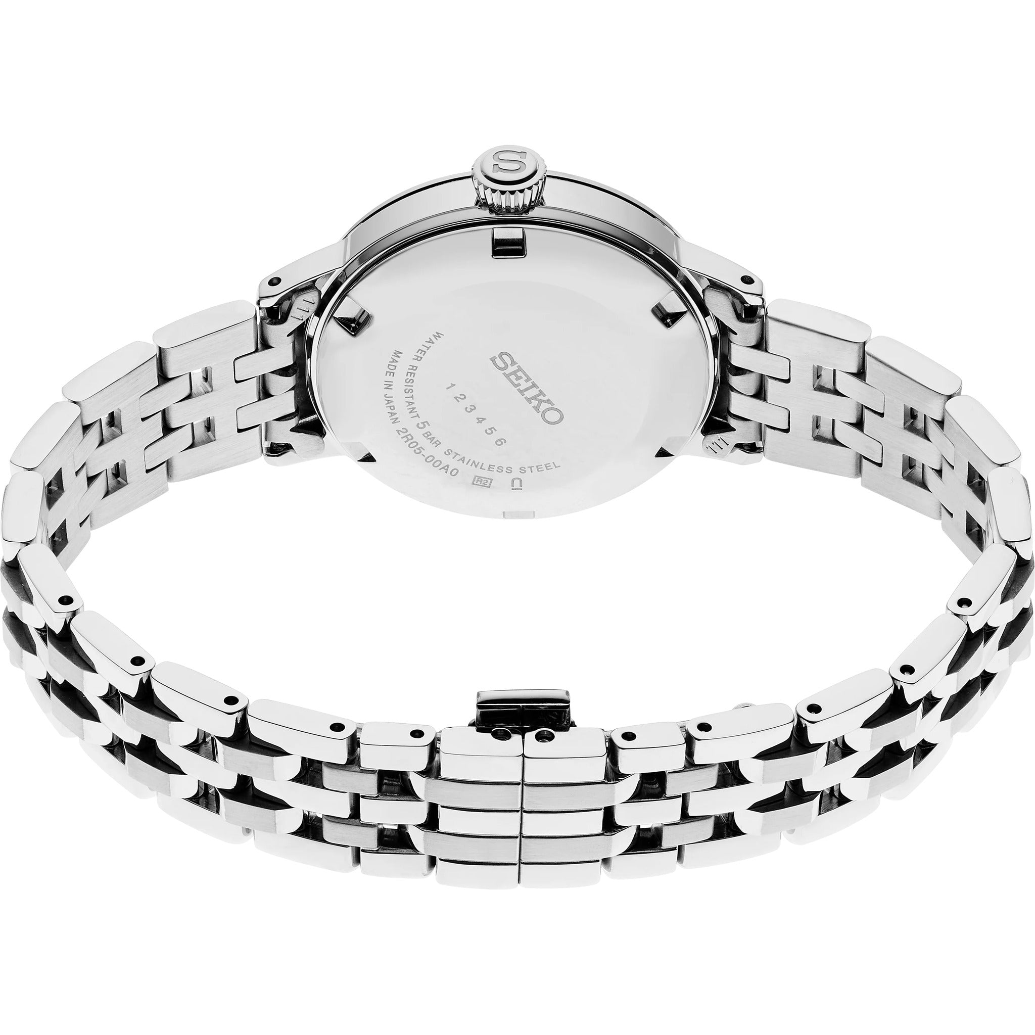Montre Seiko Presage Cocktail Automatique Femme SRE007J1 Bleu Clair Sky Diving