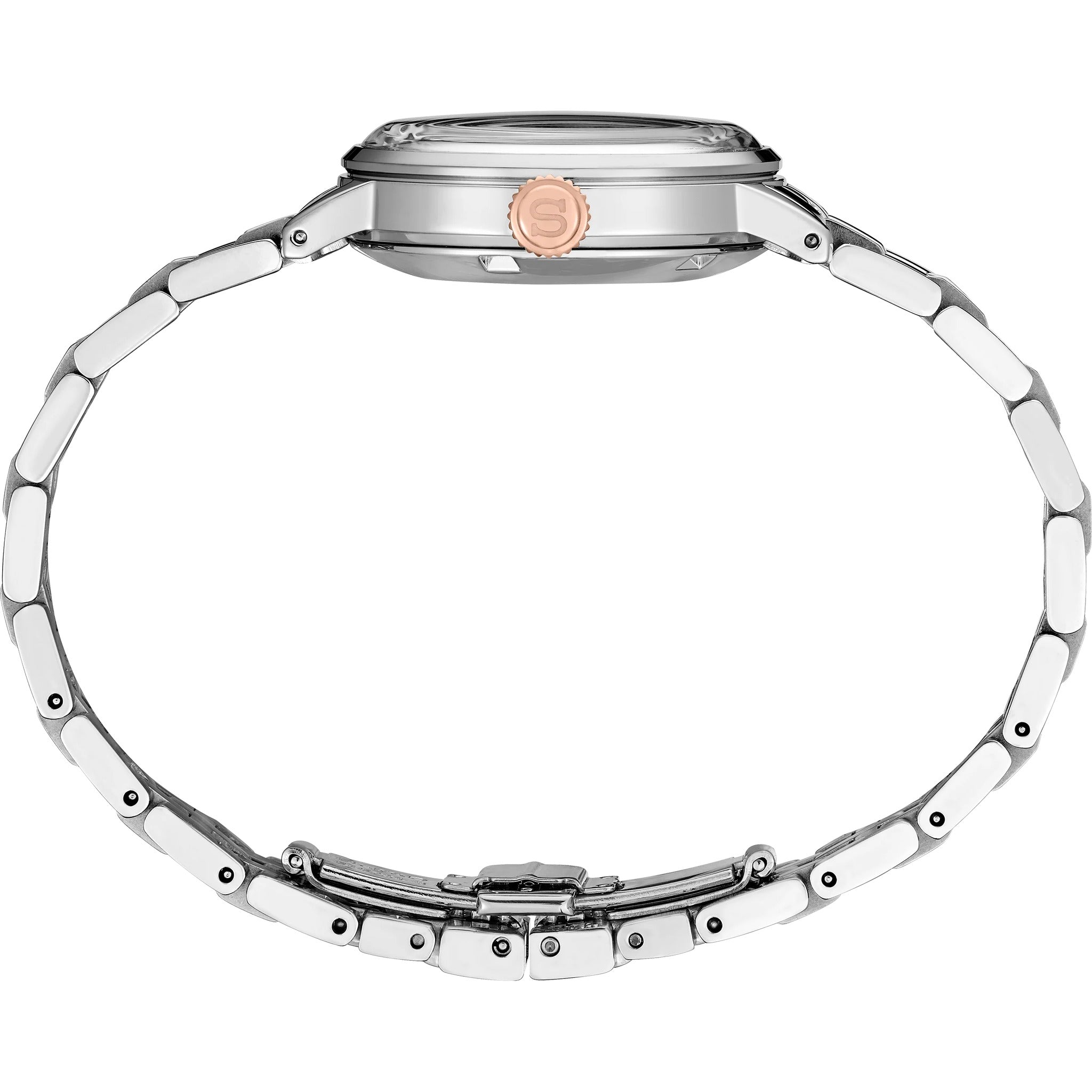 Seiko Presage Cocktail Automatic Women's Watch SRE009J1 White Rose Gold Clover Club