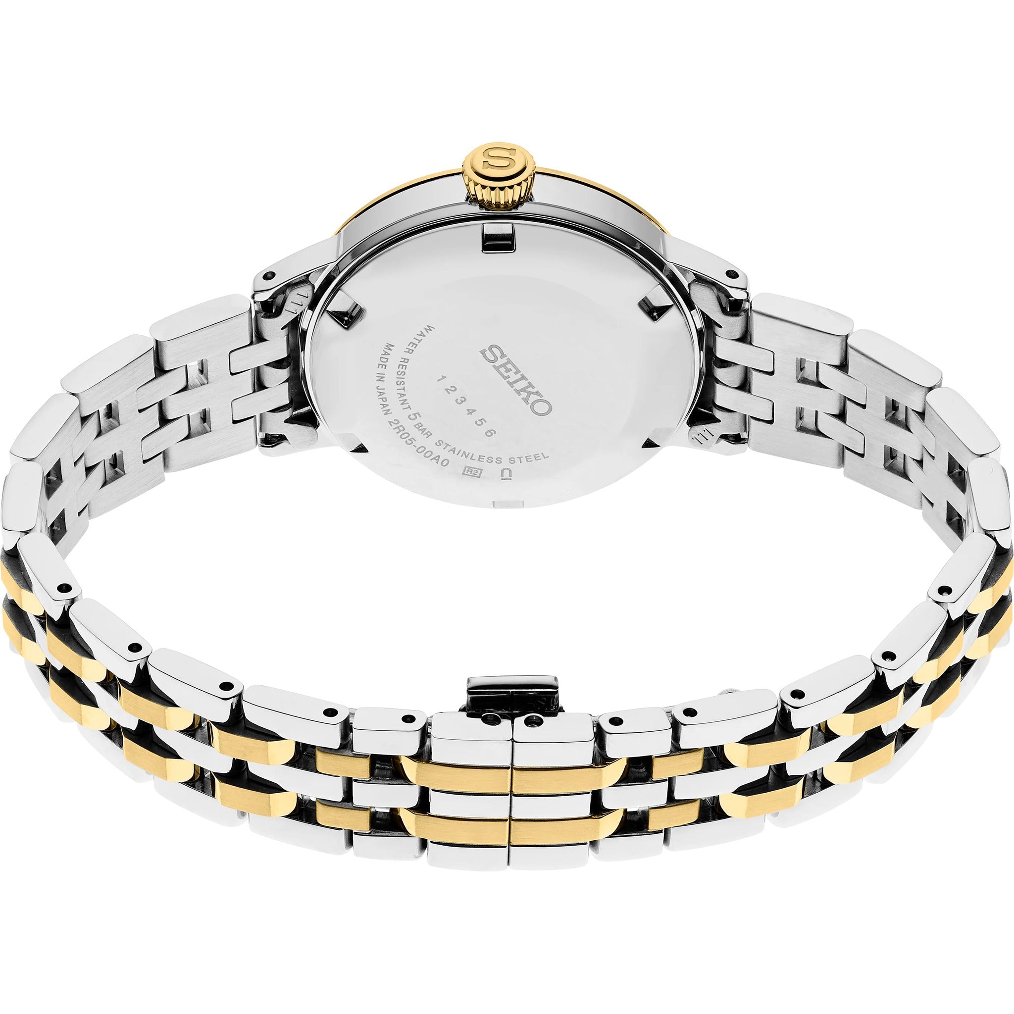 Montre Seiko Presage Cocktail Automatique Femme SRE010J1 Argenté Doré White Lady