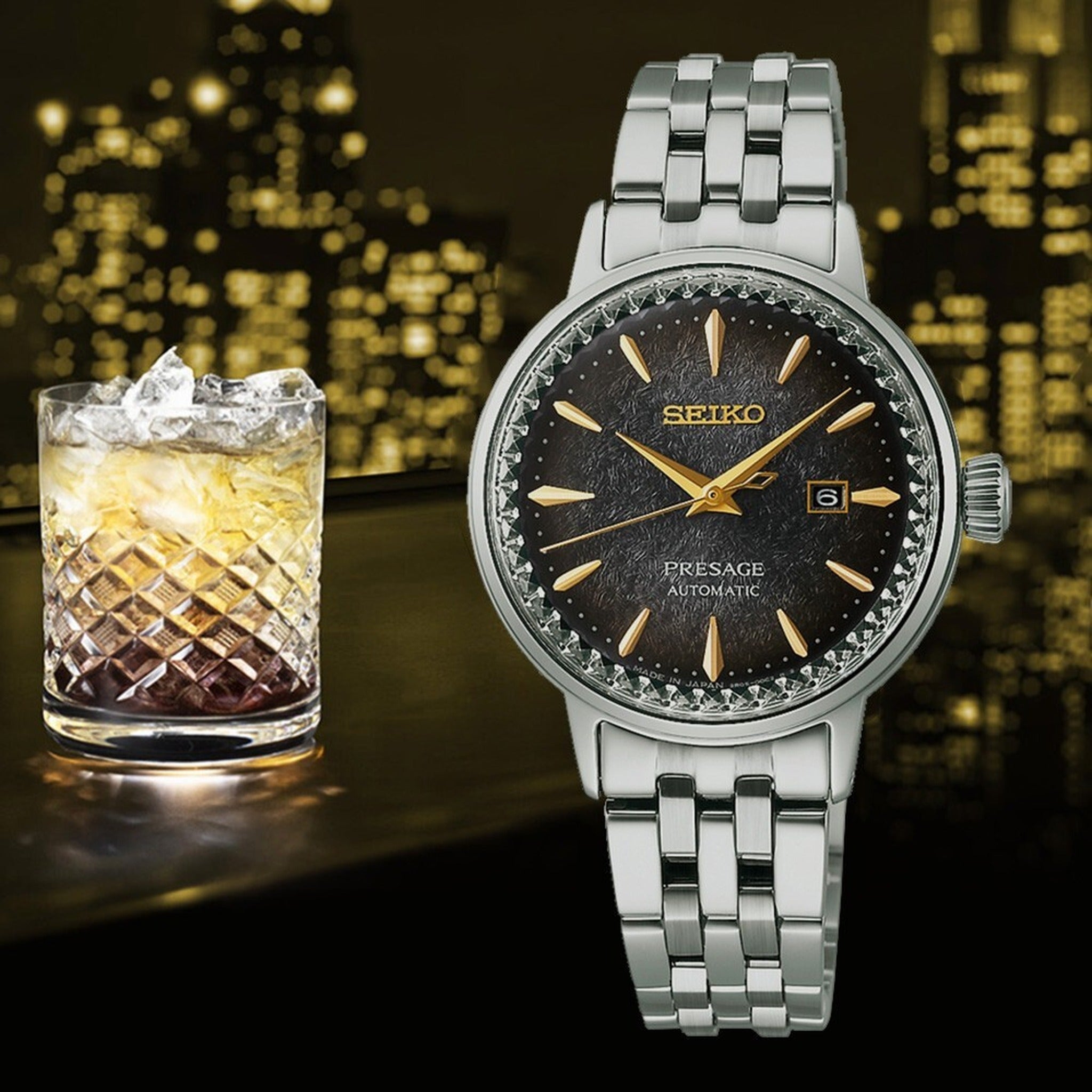 Montre Seiko Presage Cocktail Automatique Femme SRE015J1 Édition Limitée Star Bar