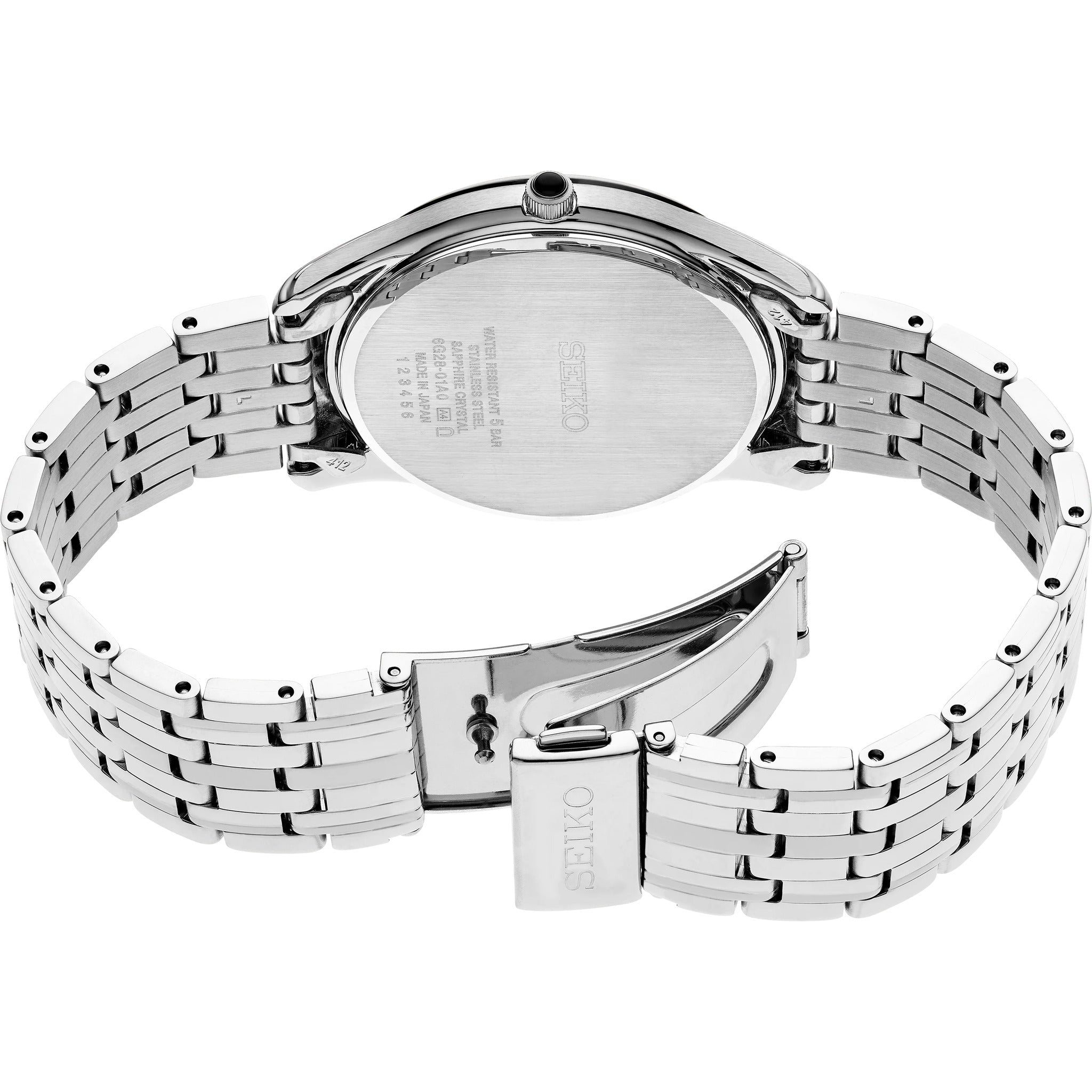 Montre Seiko Classique Quartz Homme SRK047P1 Argenté Petite Seconde Chiffres Romains