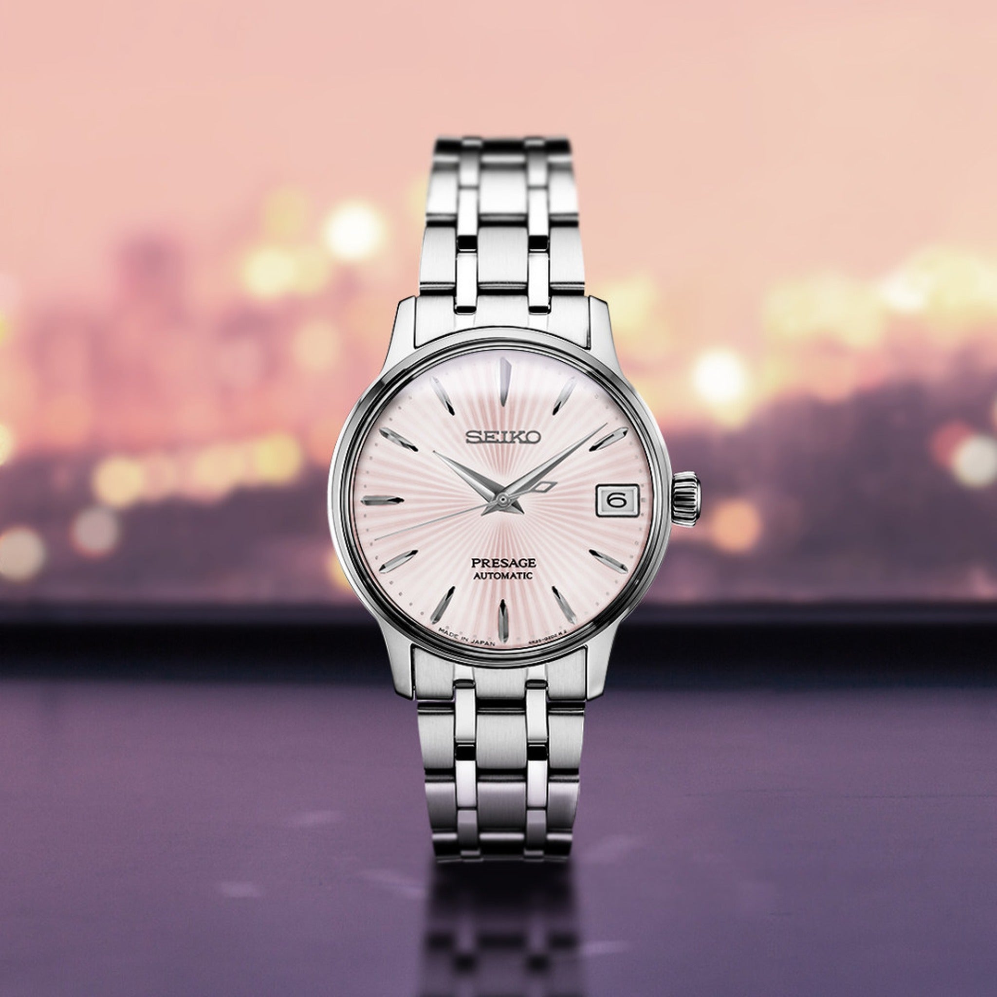 Seiko Presage Cocktail Automatic Women's Watch SRP839J1 Light Pink
